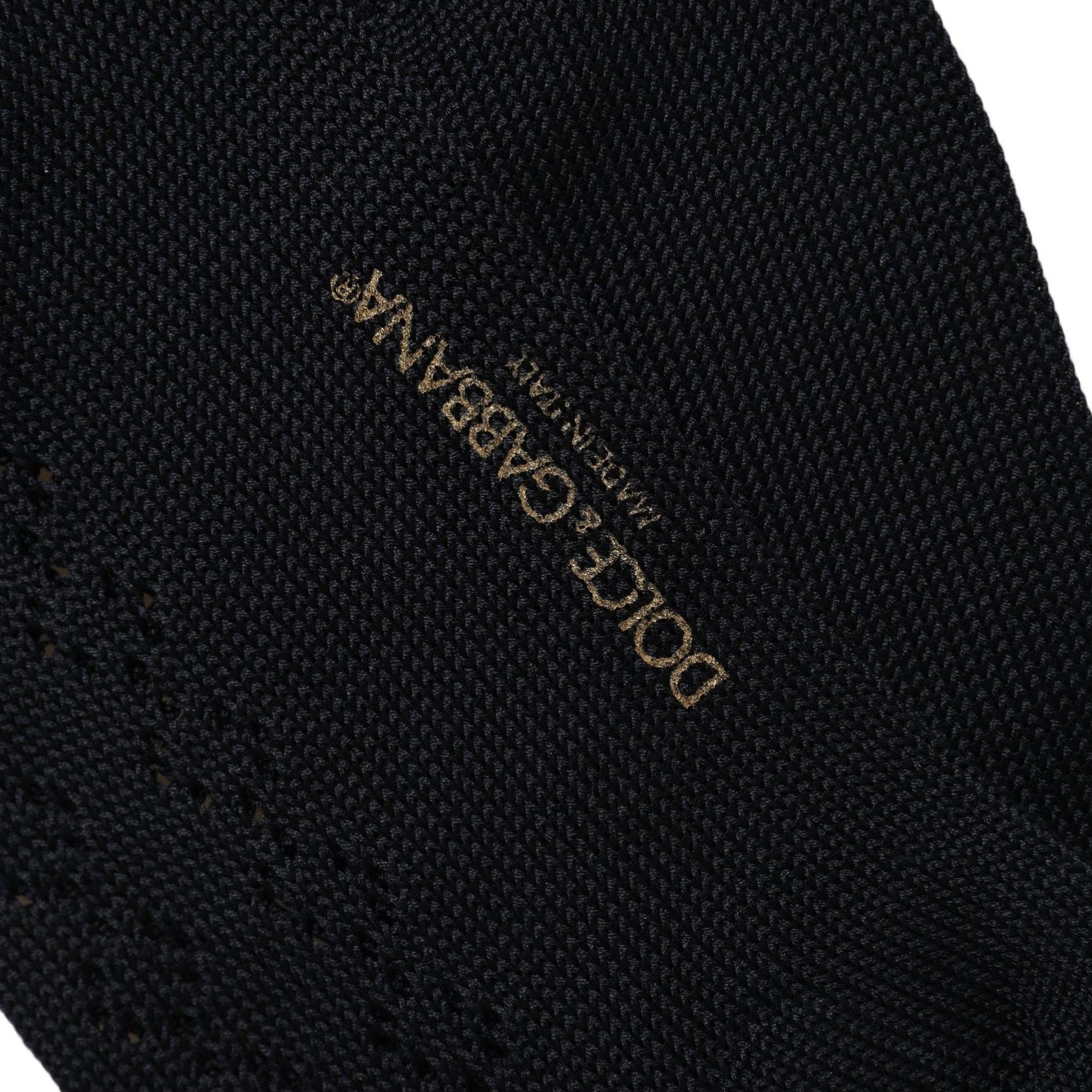 Dolce & Gabbana Dark Blue Cotton Knit Mid Calf Accessory Socks