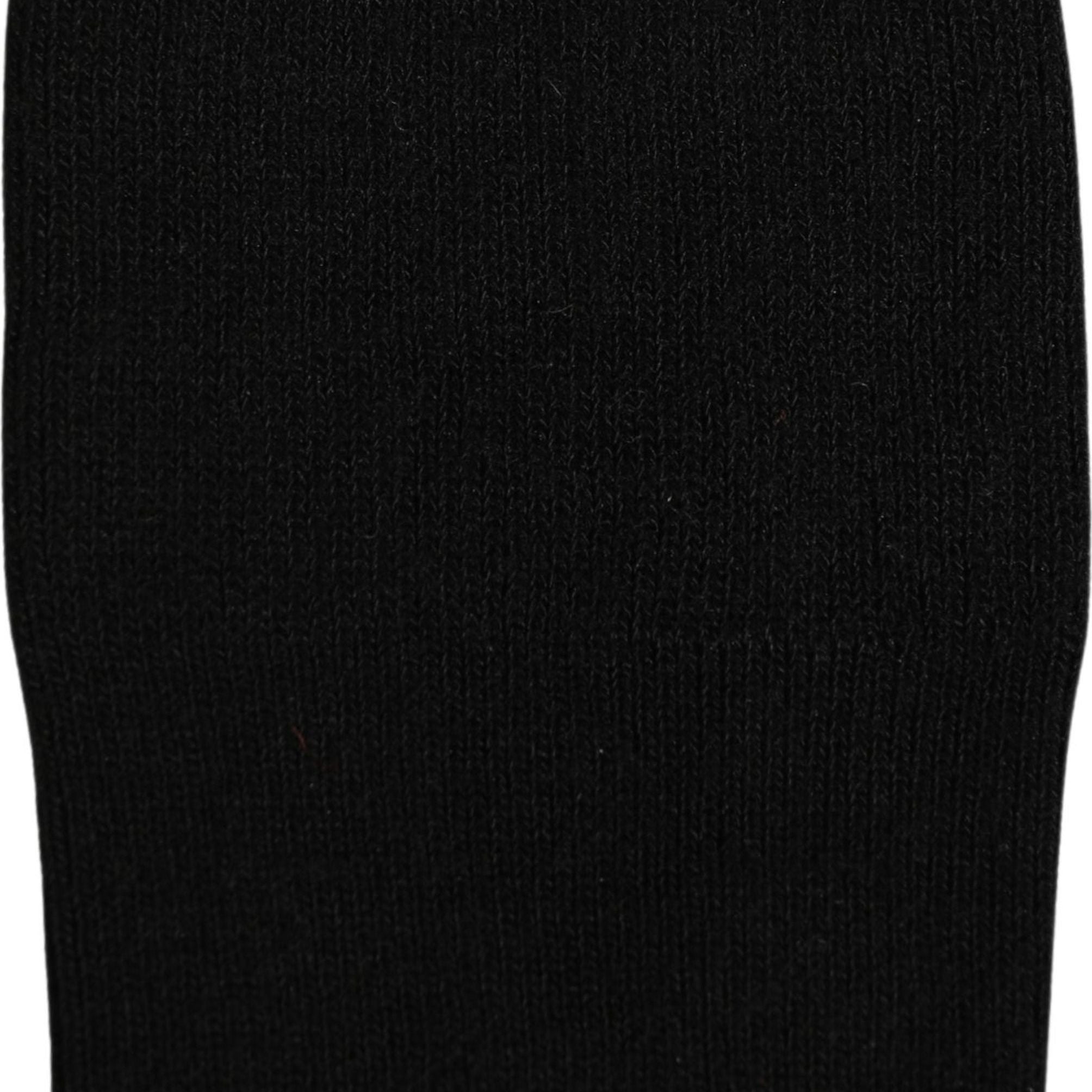 Dolce & Gabbana Men Black Viscose Logo Knee High Accessory Socks