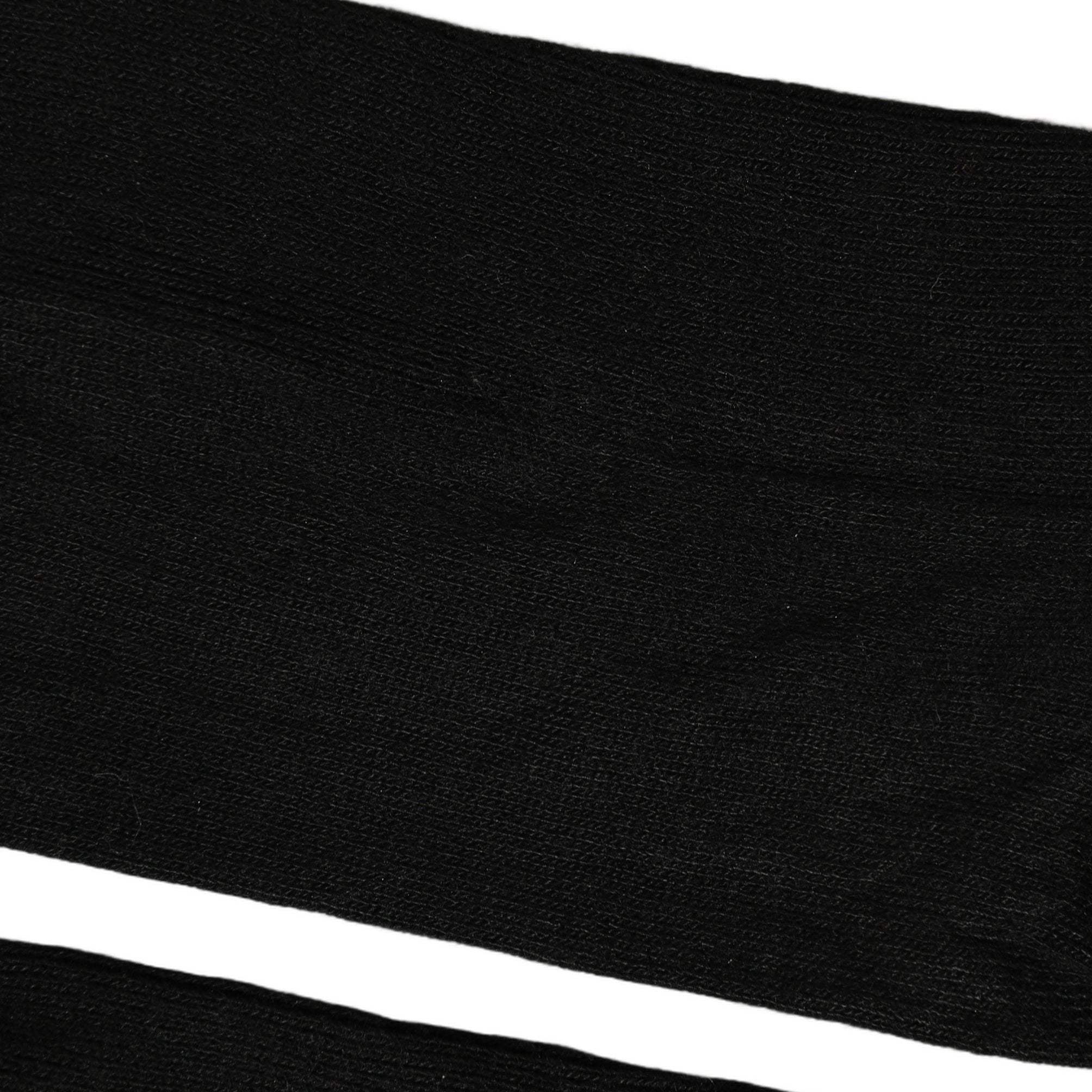Dolce & Gabbana Men Black Viscose Logo Knee High Accessory Socks
