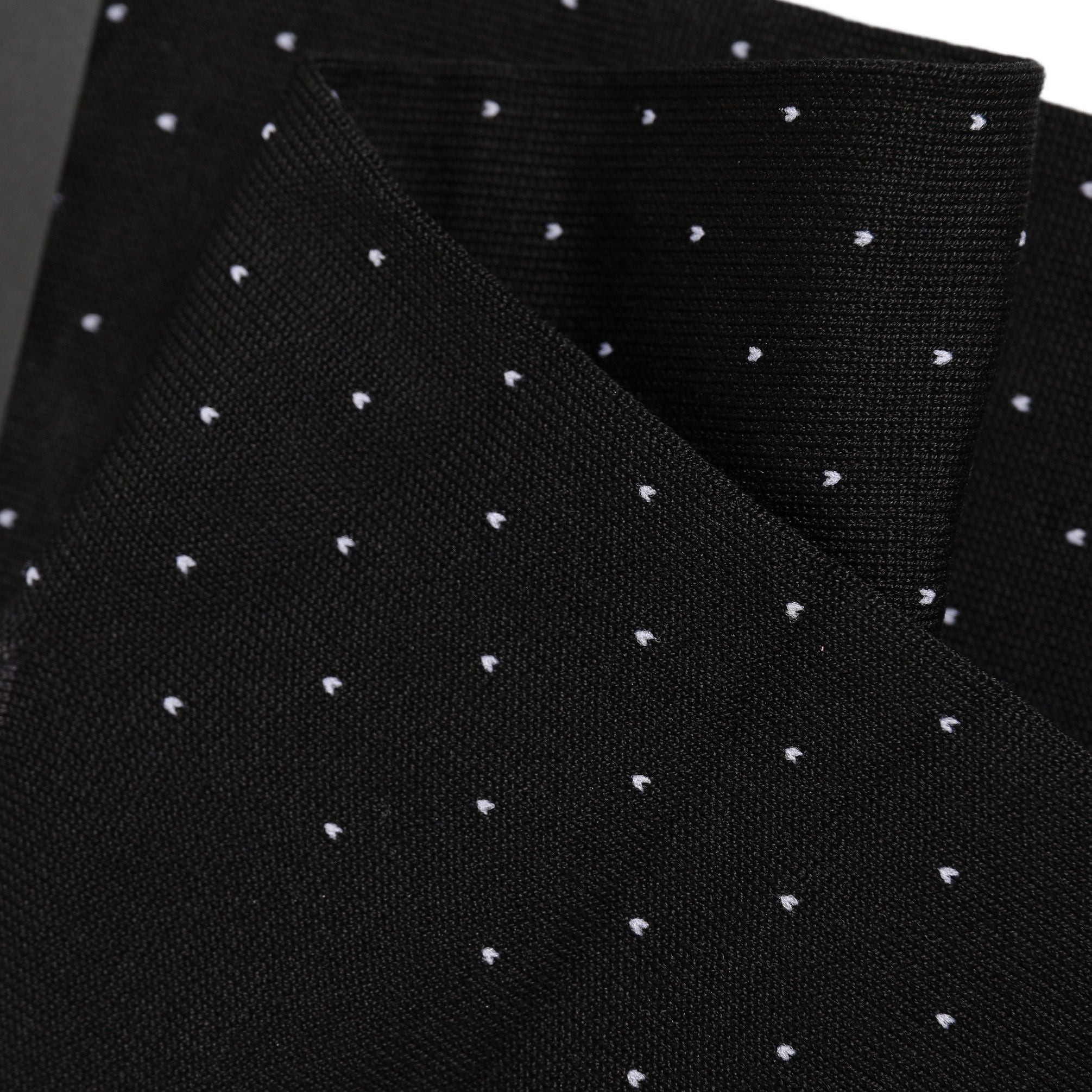 Dolce & Gabbana Men Black Cotton Polka Dot Mid Calf Accessory Socks