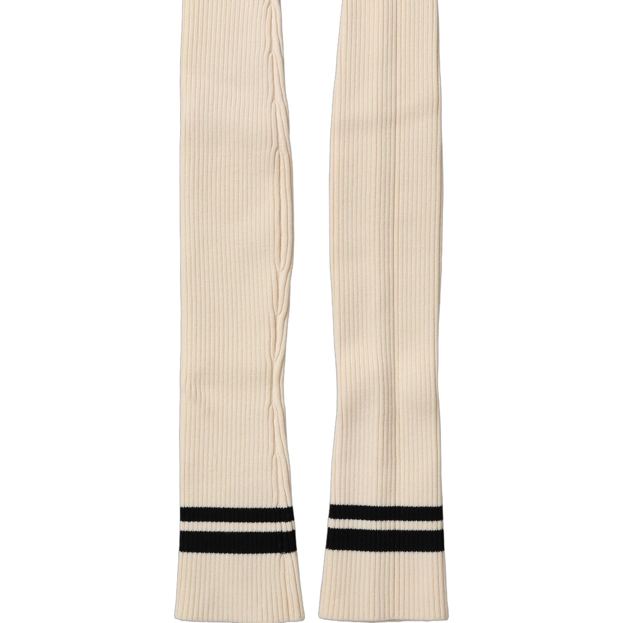 Dolce & Gabbana Cream Wool Thigh High Leg Warmer Accessory Socks
