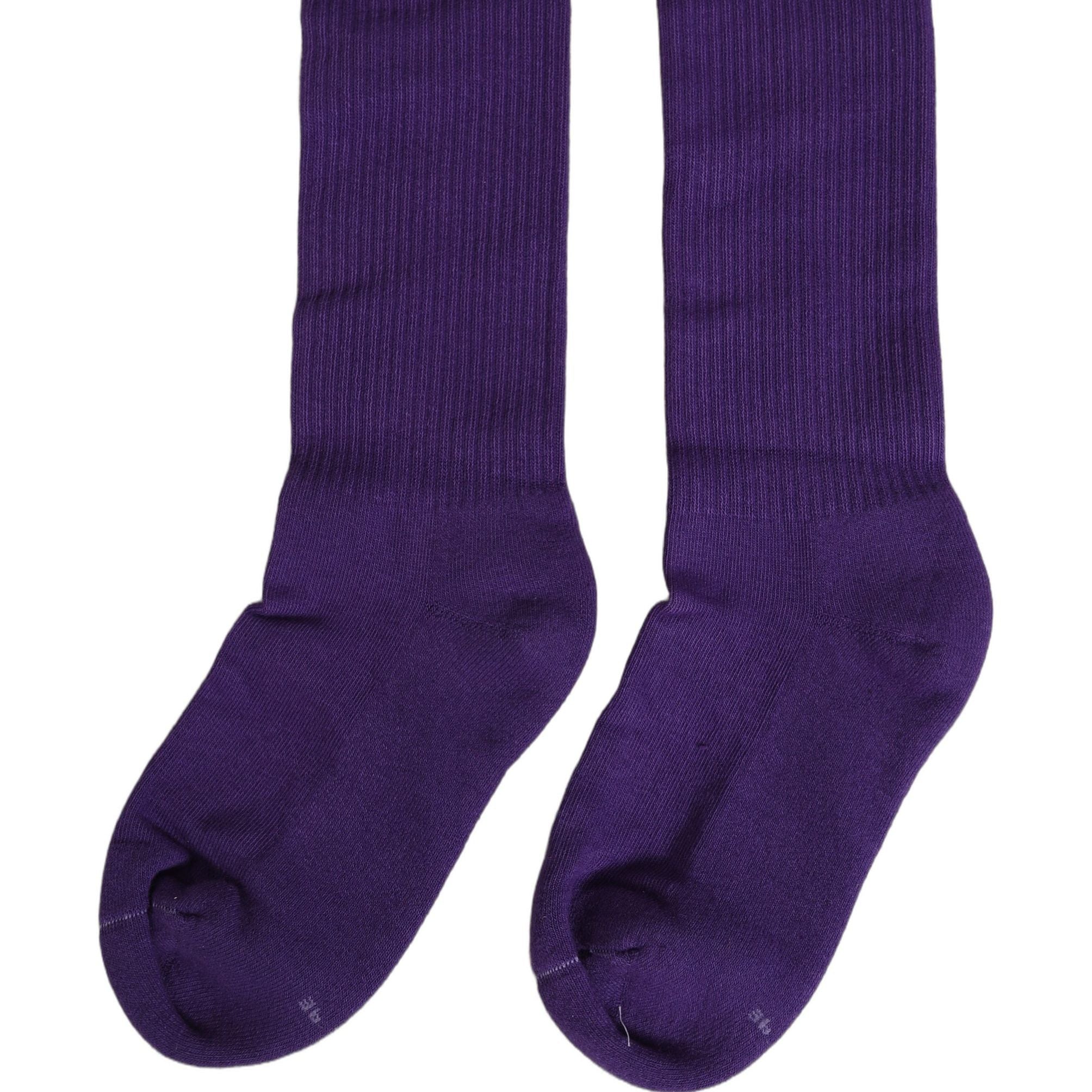 Dolce & Gabbana Violet Cotton Ribbed Mid Calf Women Accessory Socks
