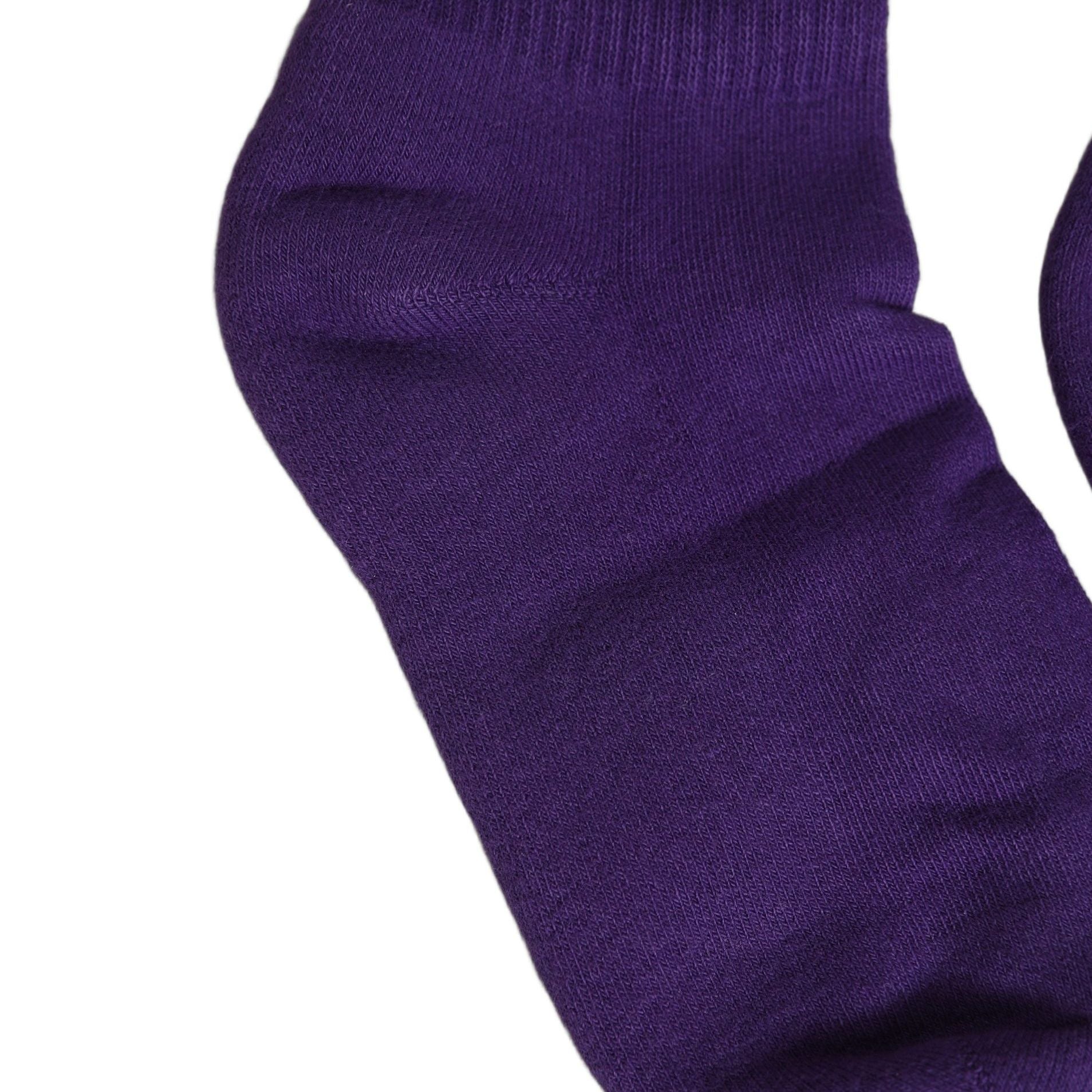 Dolce & Gabbana Violet Cotton Ribbed Mid Calf Women Accessory Socks