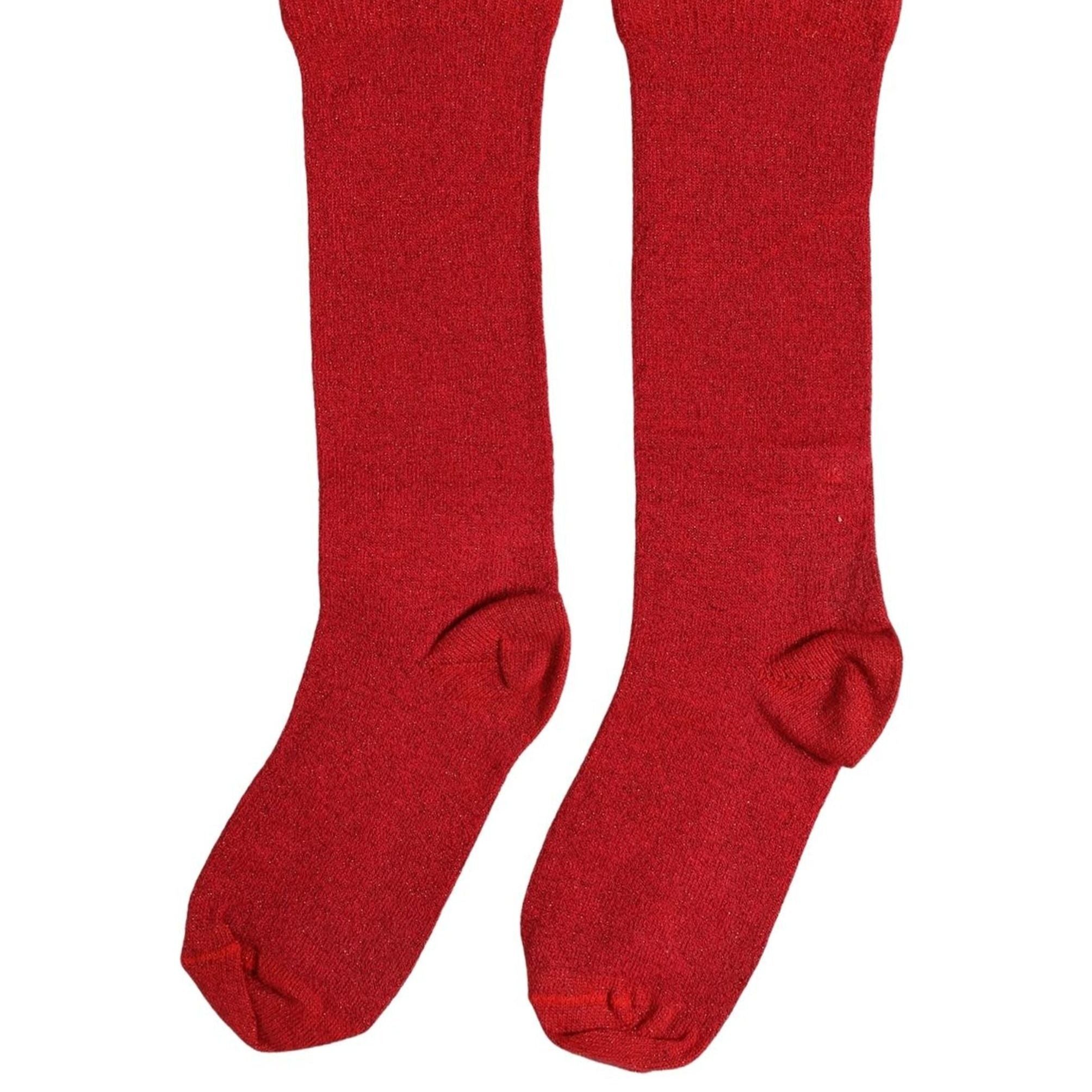 Dolce & Gabbana Red Viscose DG Logo Mid Calf Accessory Socks