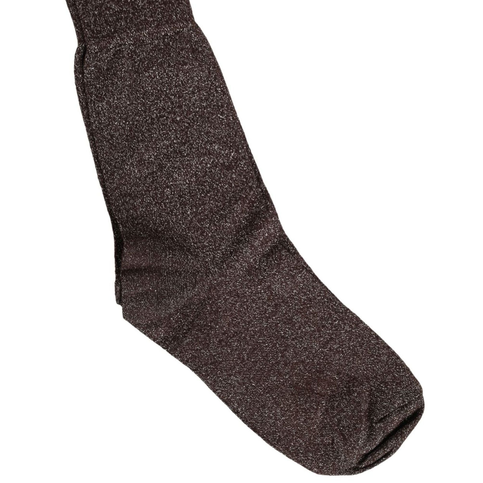 Dolce & Gabbana Dark Brown Viscose Mid Calf Accessory Socks