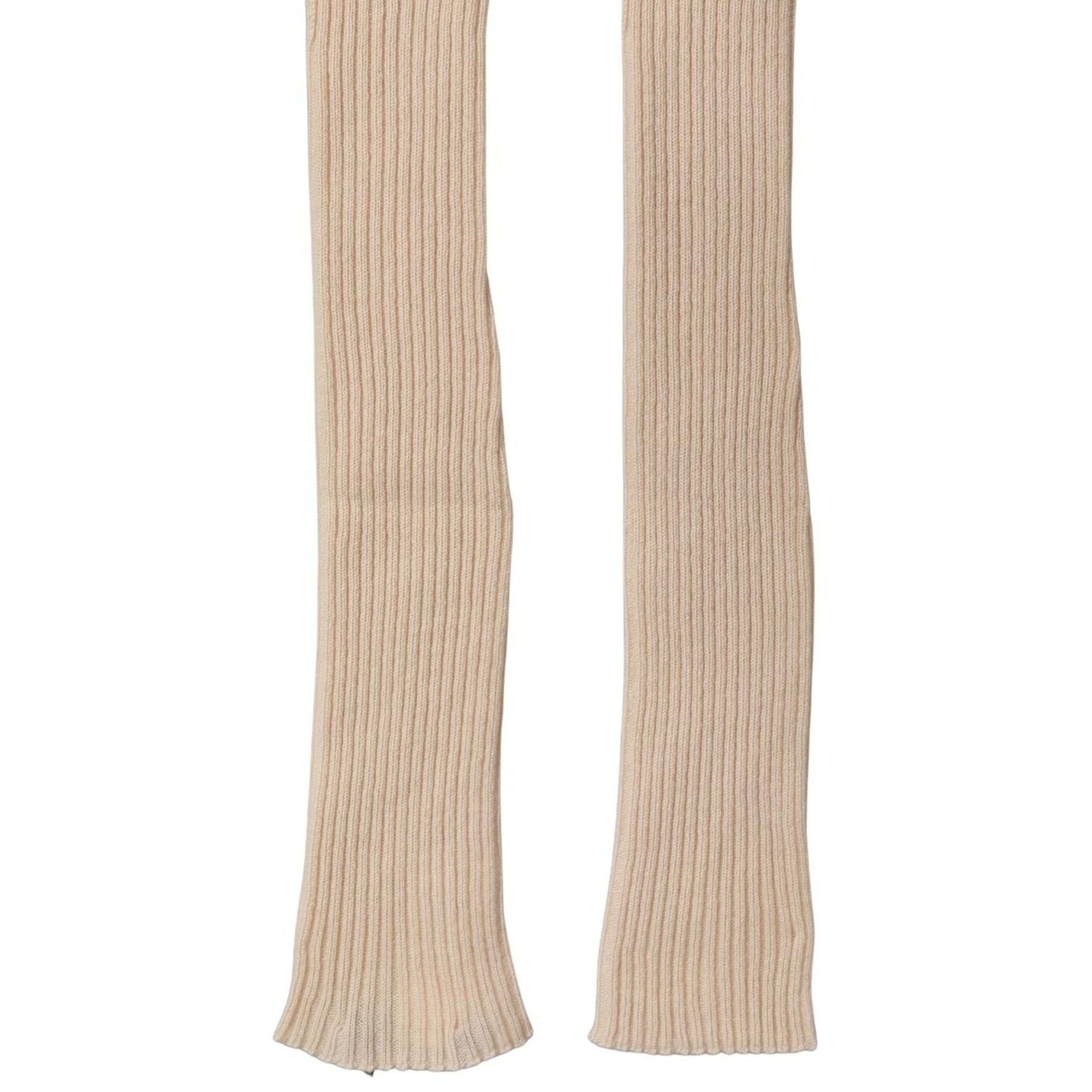 Dolce & Gabbana Camel Brown Cashmere Knit Arm Warmer Gloves
