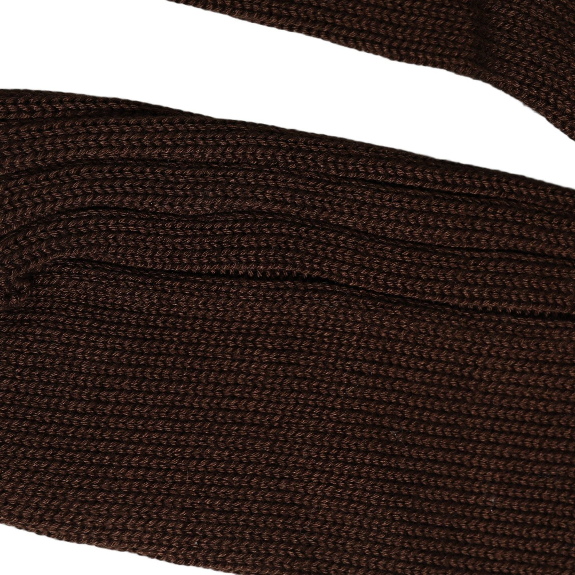 Dolce & Gabbana Dark Brown Nylon Ribbed Over The Calf Socks