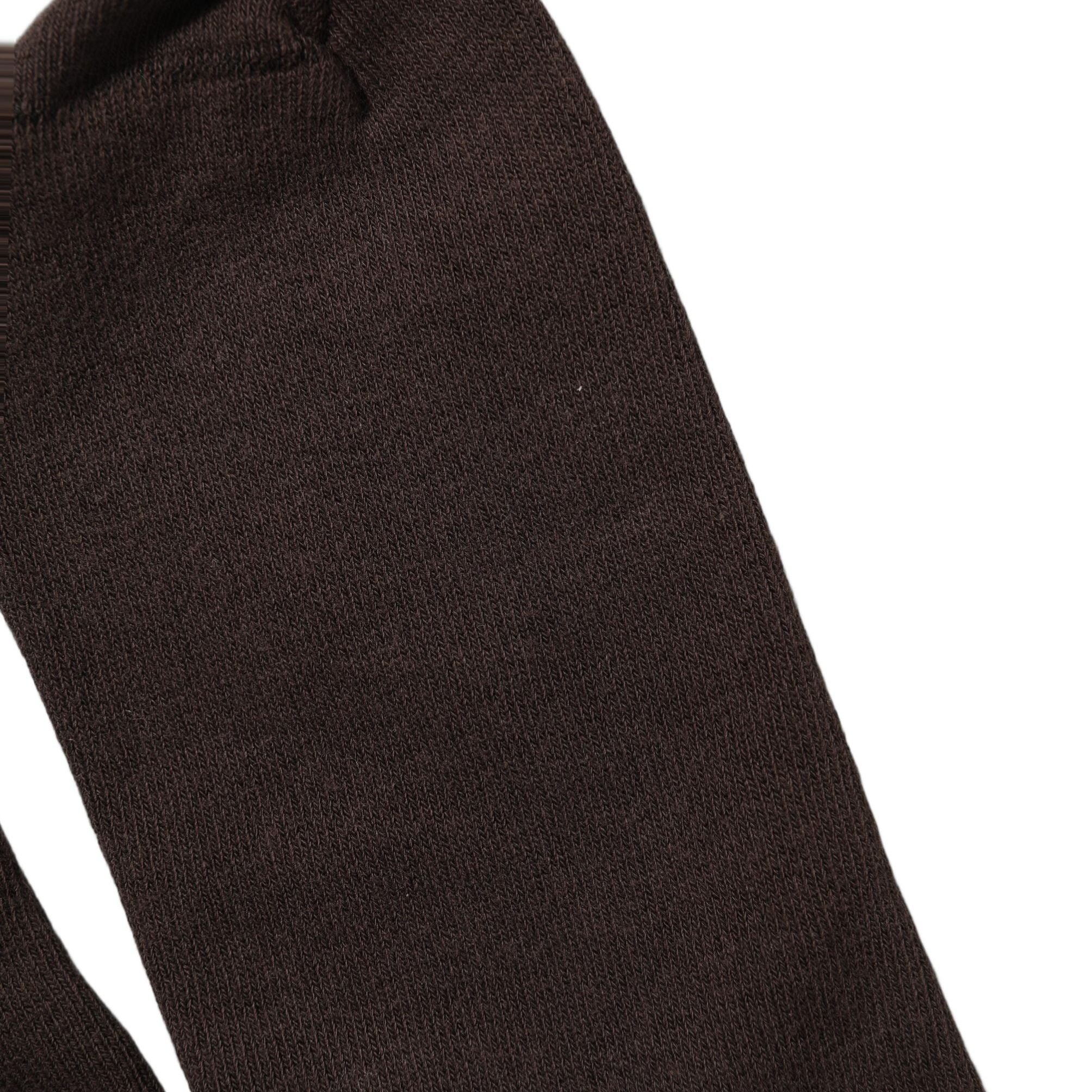 Dolce & Gabbana Dark Brown Cotton Over The Calf Accessory Socks