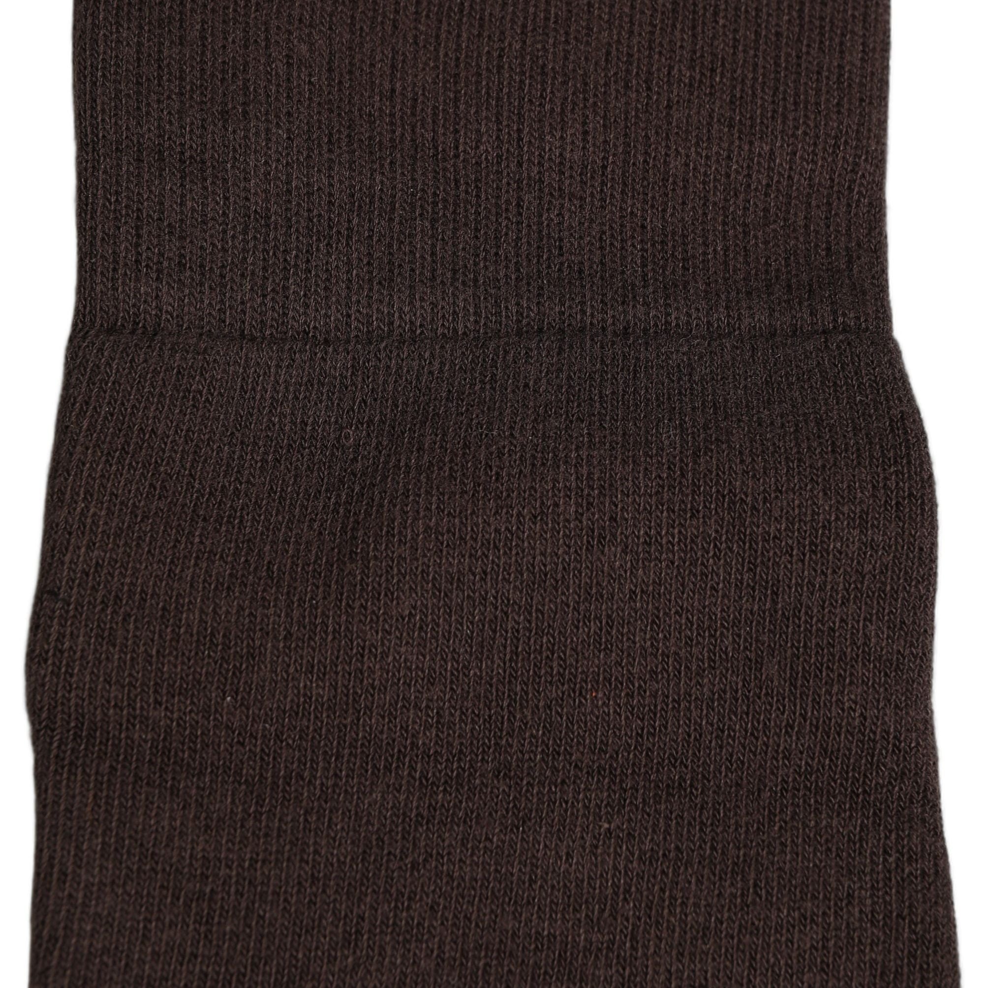 Dolce & Gabbana Dark Brown Cotton Over The Calf Accessory Socks