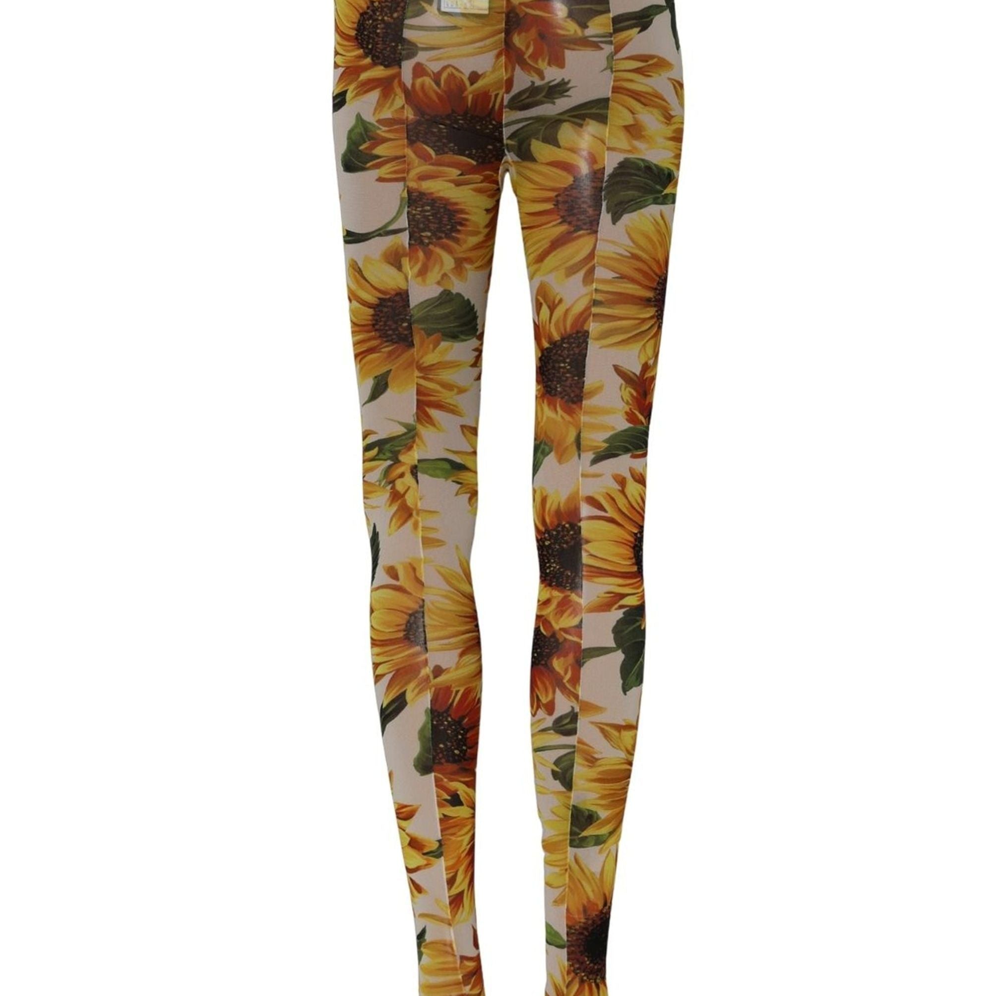 Dolce & Gabbana Multicolor Floral Nylon Tights Stockings Socks