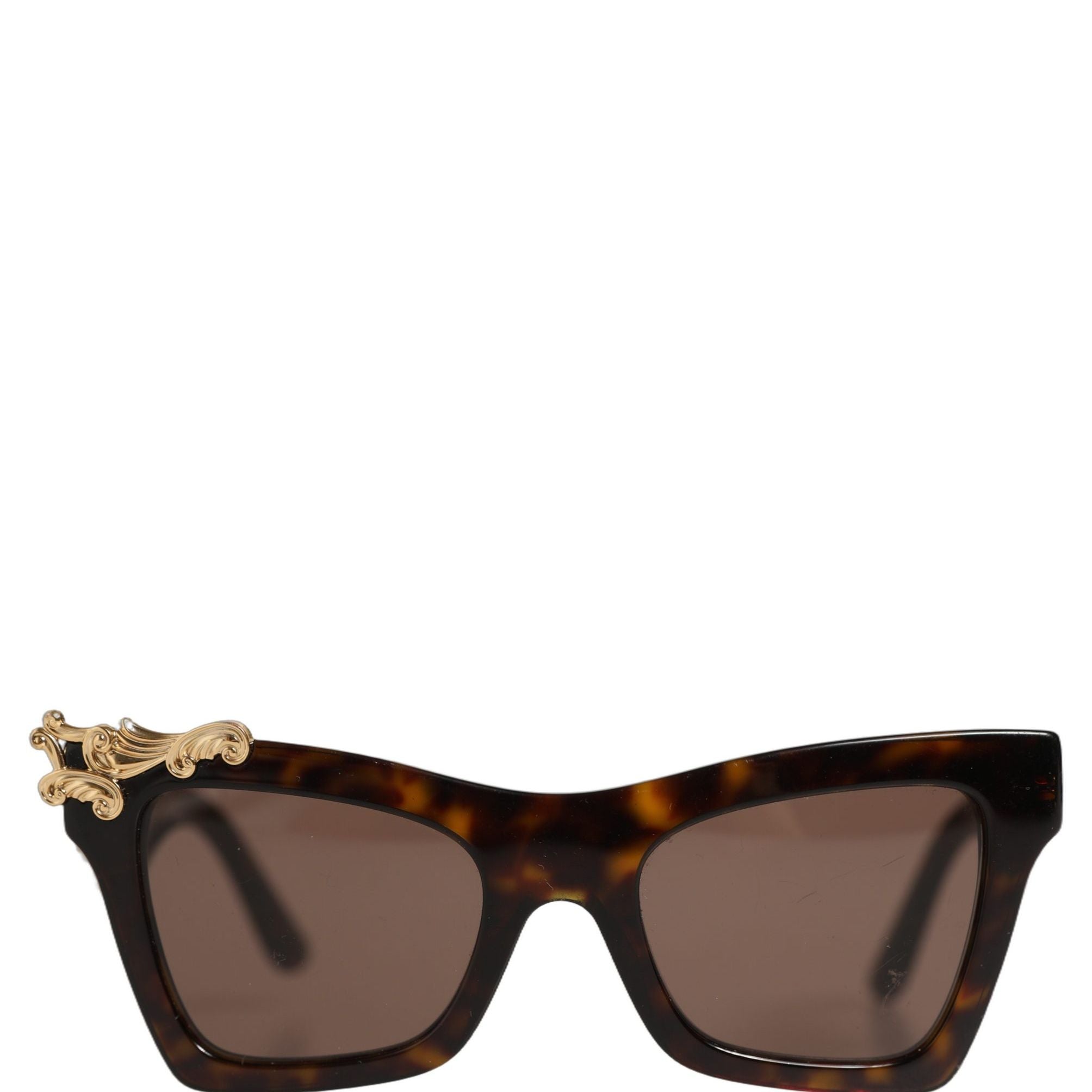 Dolce & Gabbana Brown DG4434 Accent Havana Acetate Frame Sunglasses