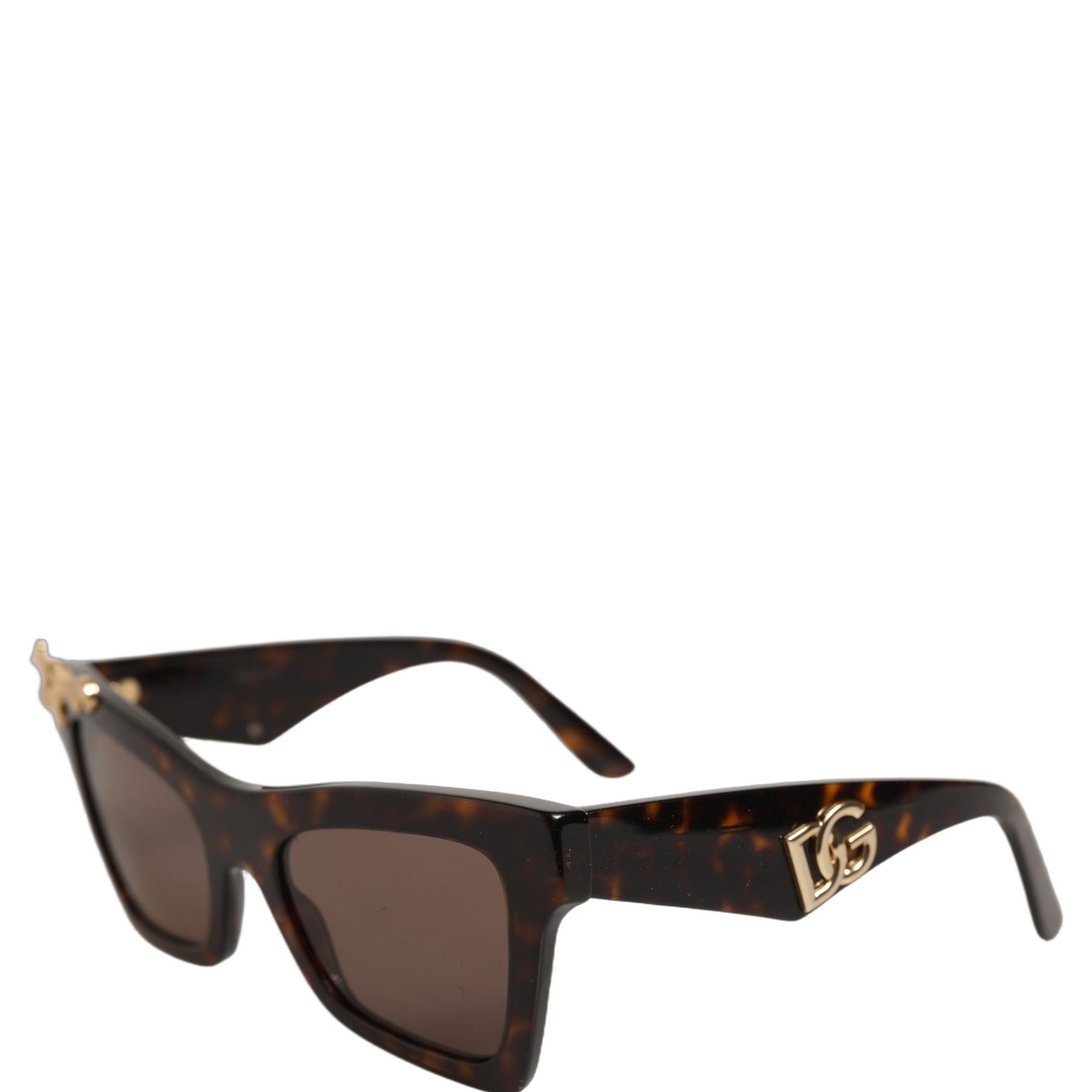 Dolce & Gabbana Brown DG4434 Accent Havana Acetate Frame Sunglasses