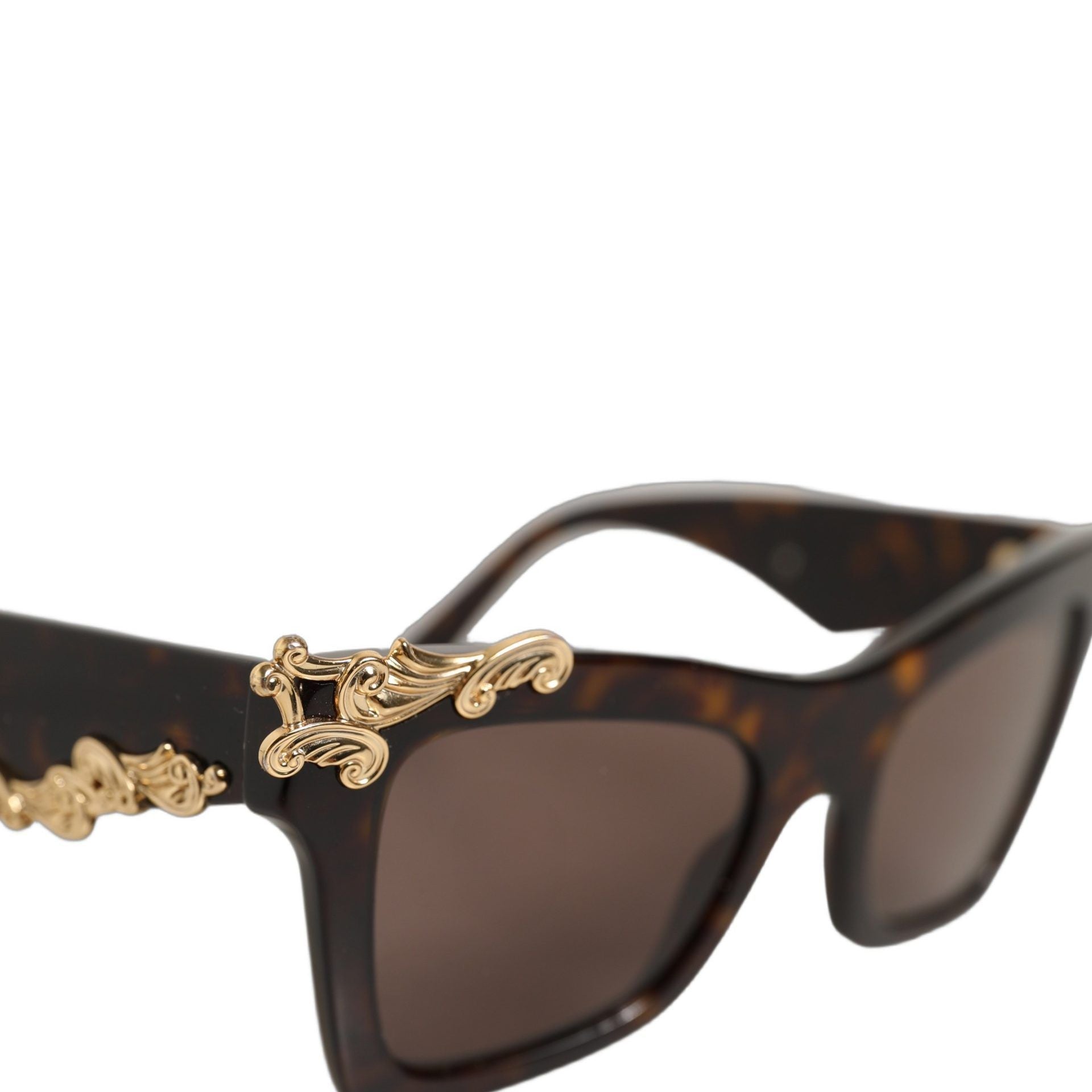 Dolce & Gabbana Brown DG4434 Accent Havana Acetate Frame Sunglasses