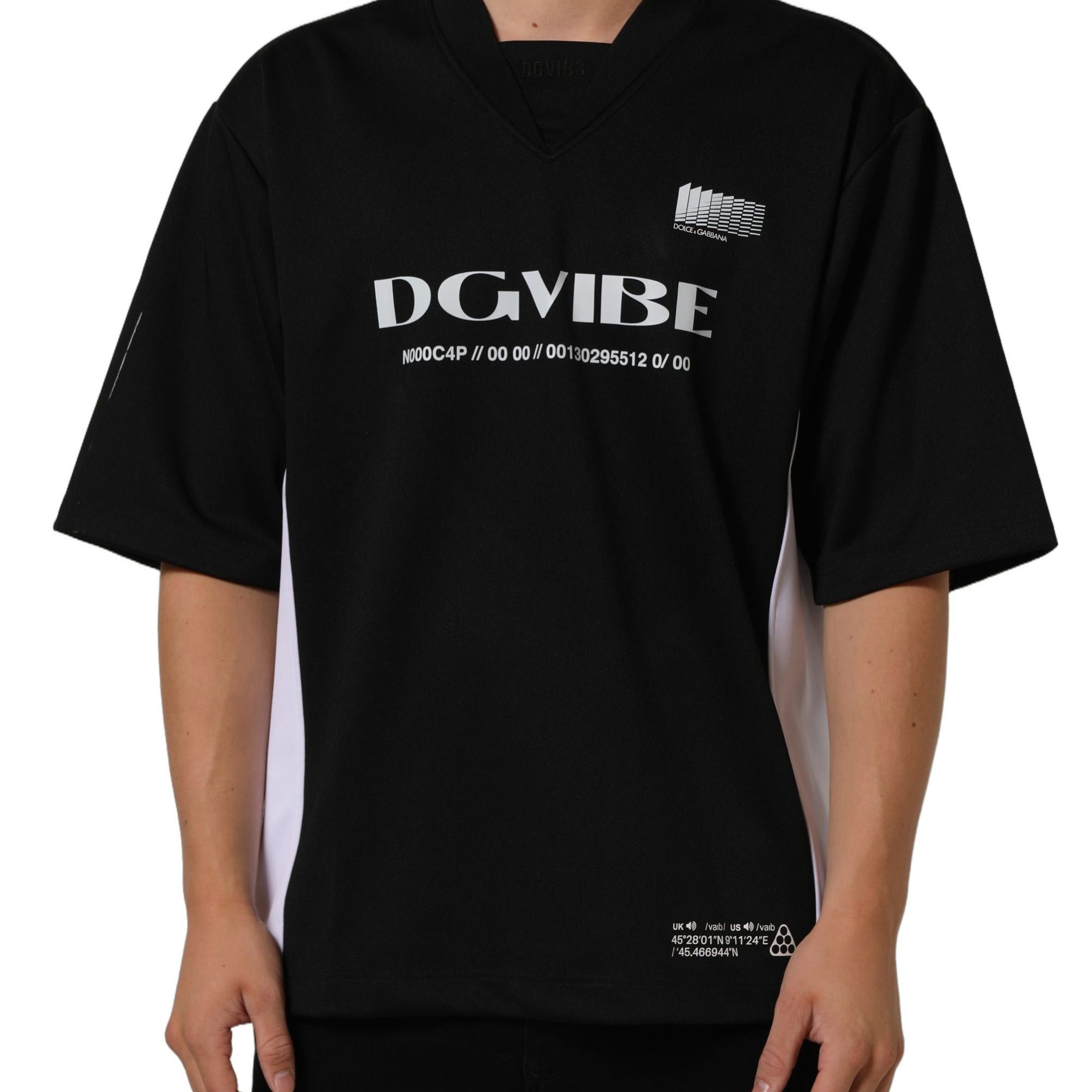 Dolce & Gabbana Black Polyester DGVIB3 Oversized Jersey T-shirt