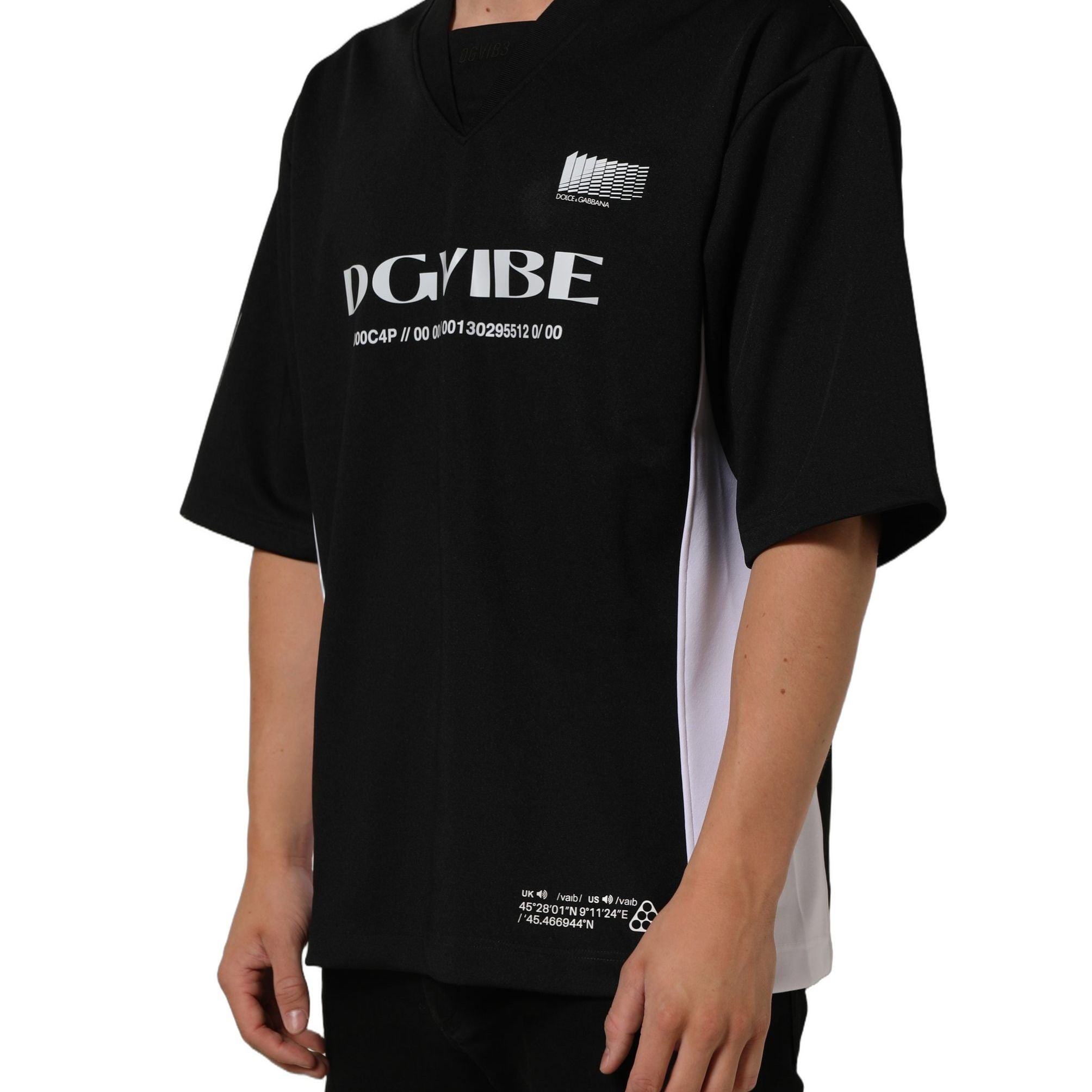Dolce & Gabbana Black Polyester DGVIB3 Oversized Jersey T-shirt