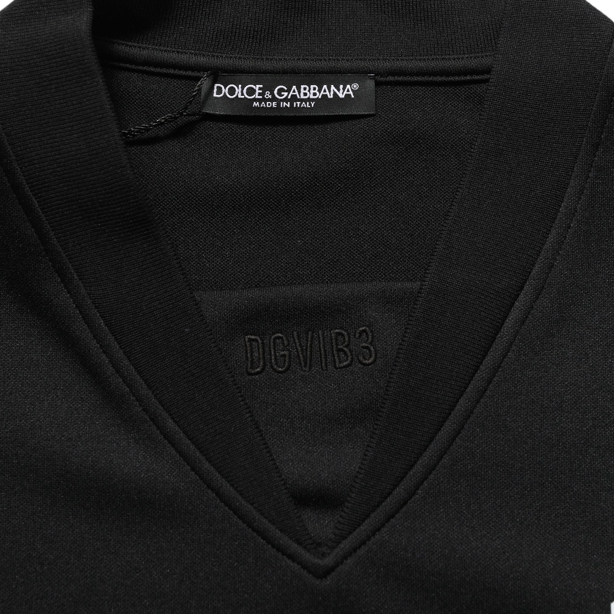 Dolce & Gabbana Black Polyester DGVIB3 Oversized Jersey T-shirt