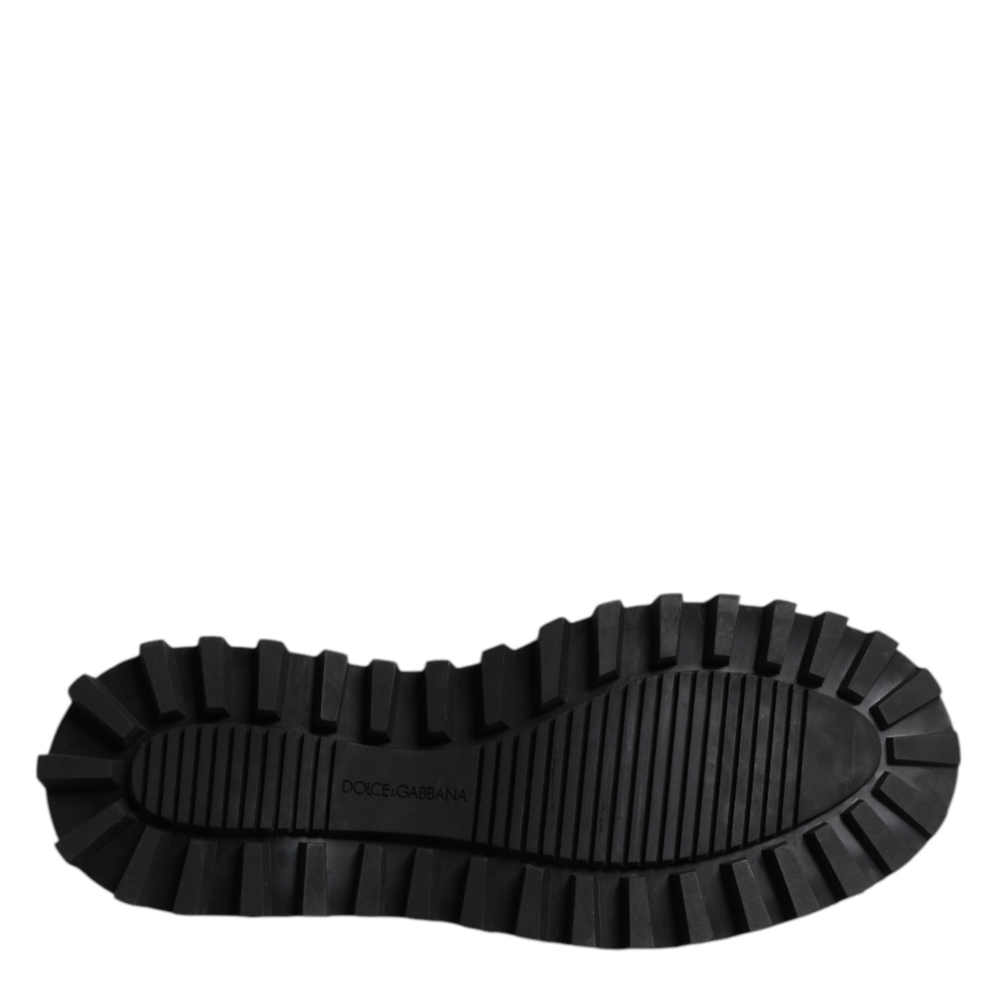 Dolce & Gabbana Black Calf Leather Hi-Trekking Derby Shoes