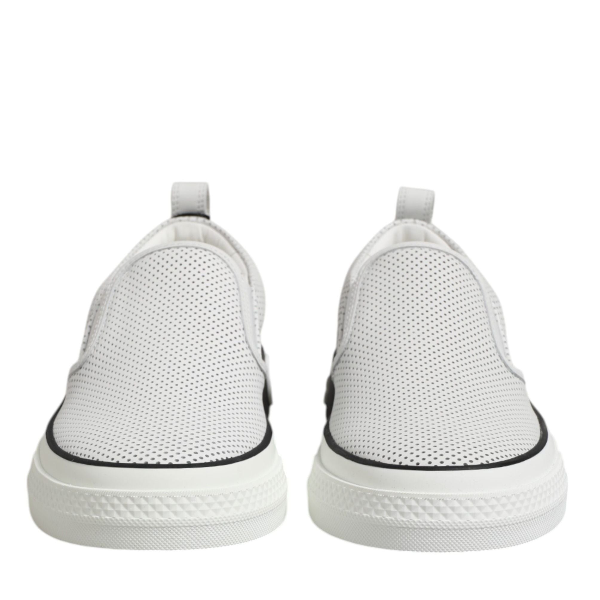 Dolce & Gabbana White Perforated Custom 2.Zero Sneakers Shoes