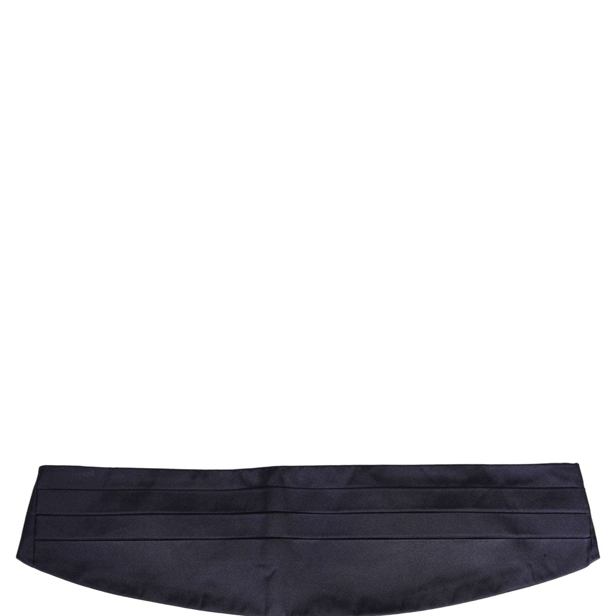 Dolce & Gabbana Dark Blue 100% Silk Belt Waist Cummerbund
