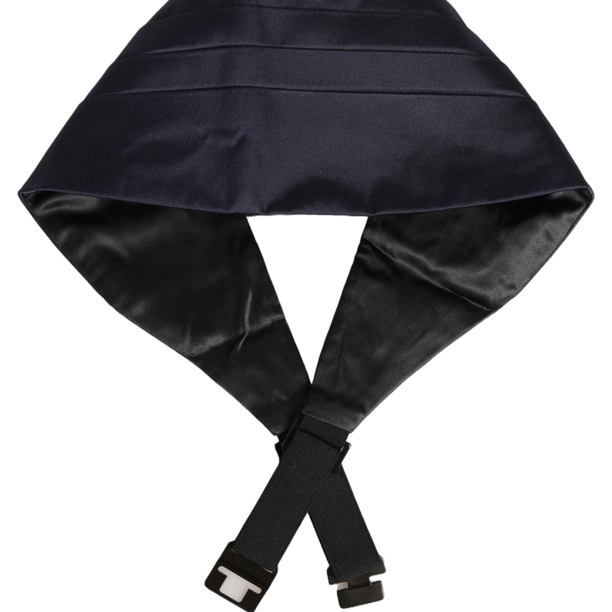 Dolce & Gabbana Dark Blue 100% Silk Belt Waist Cummerbund
