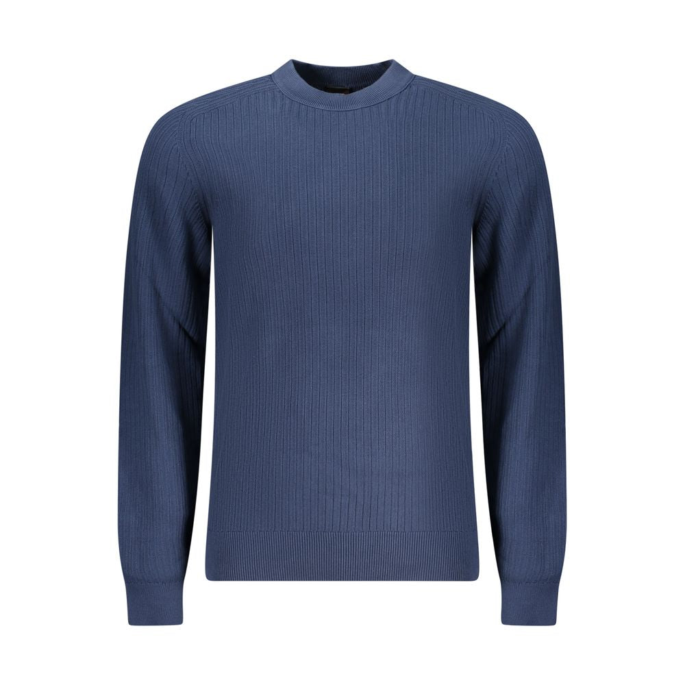 Hugo Boss Blue Cotton Men's Sweater