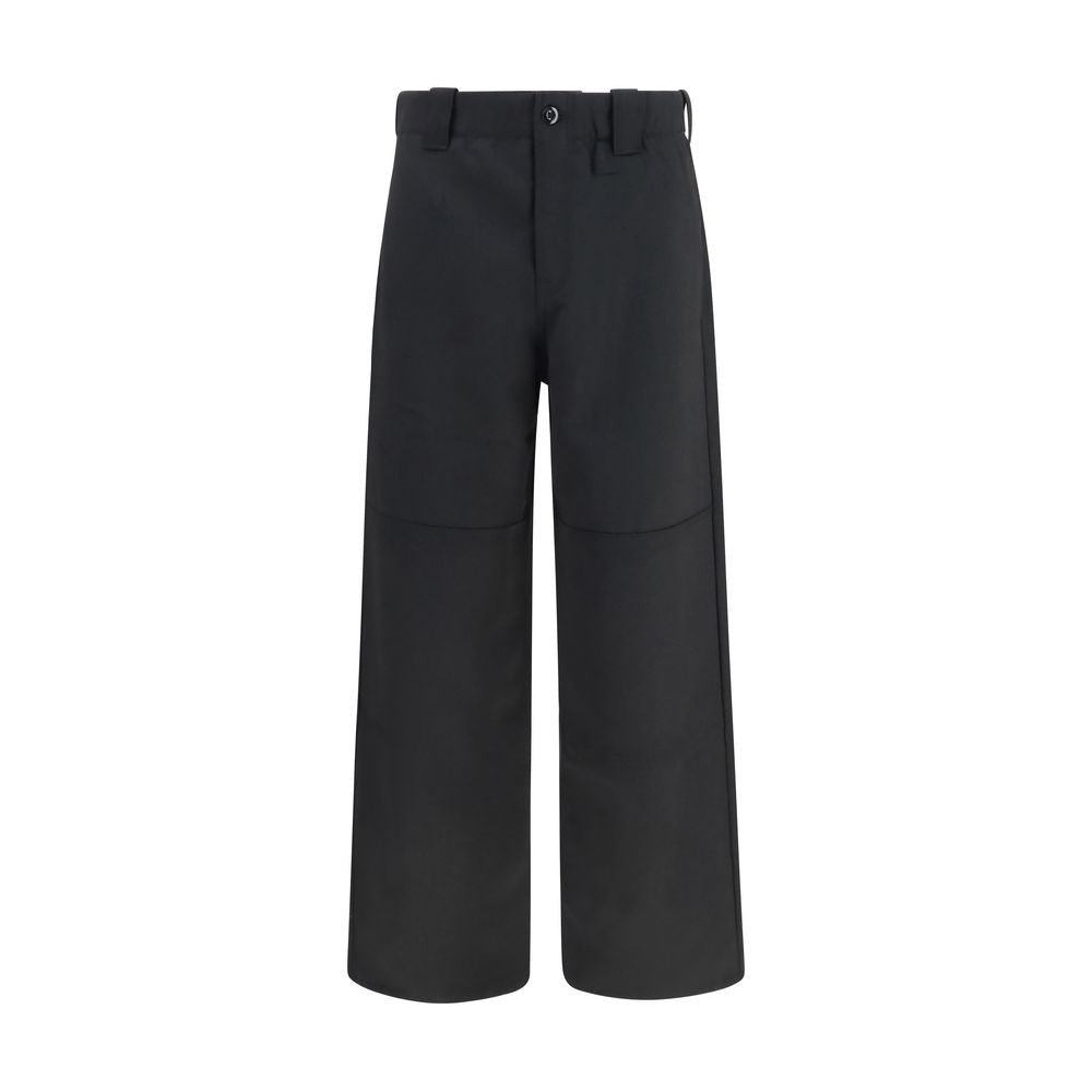 Kenzo Black Wool Oves Aries Chino Pants
