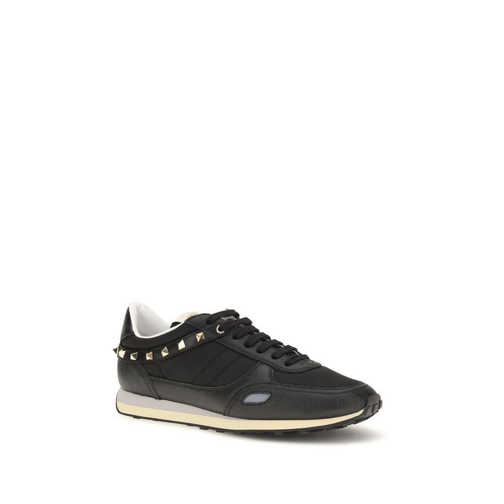 Valentino Garavani Black Polyamide Athletic Sneakers