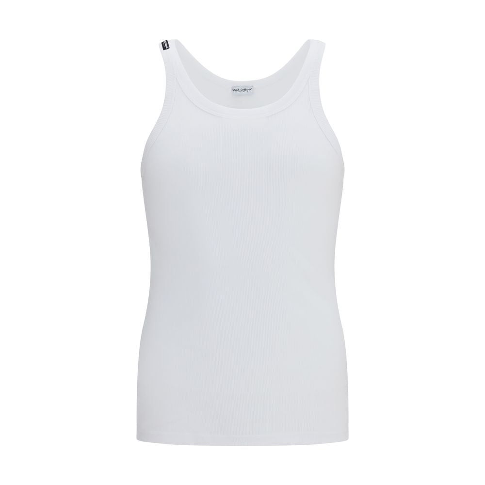 Dolce & Gabbana White Cotton Top