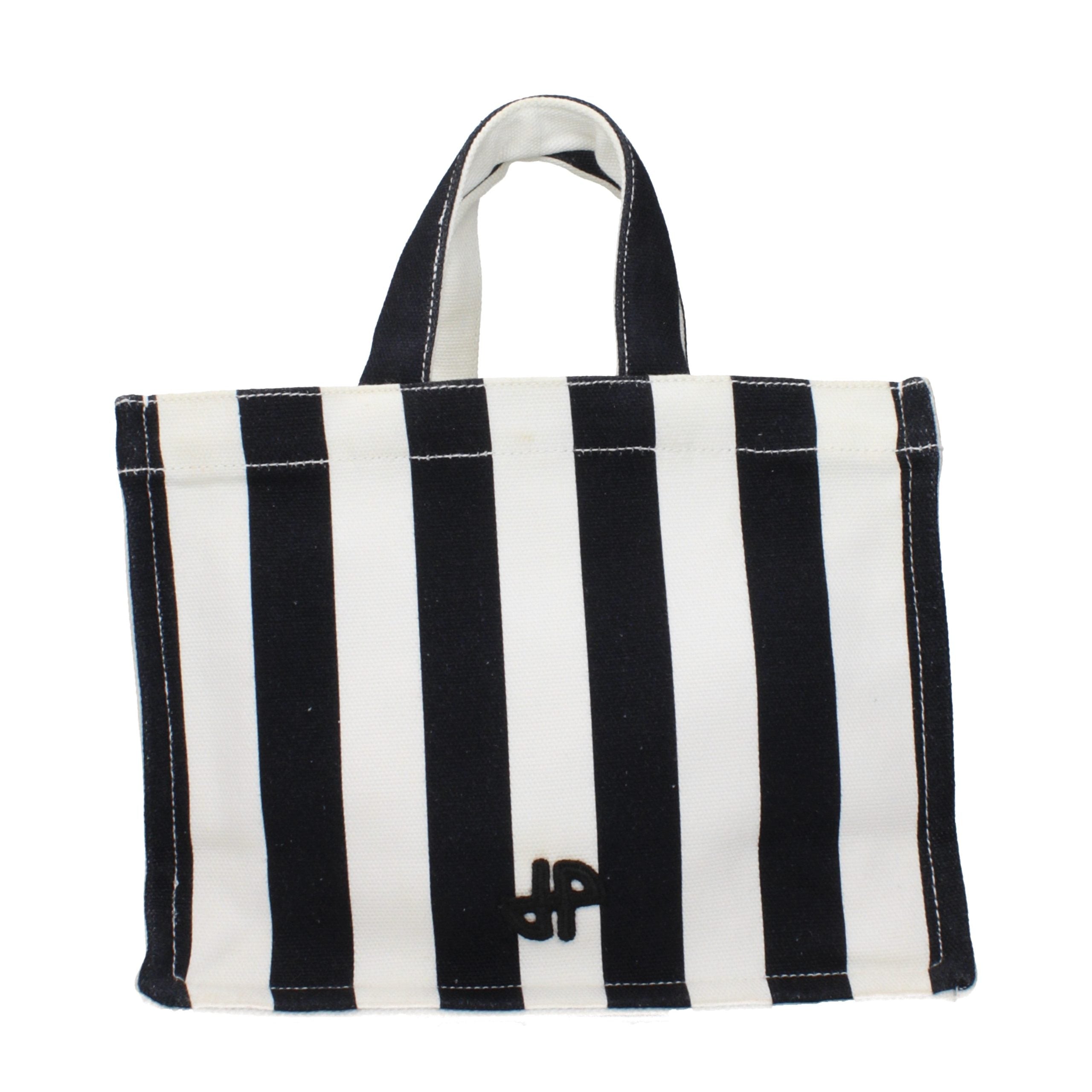 Patou Black Fabric Handbag
