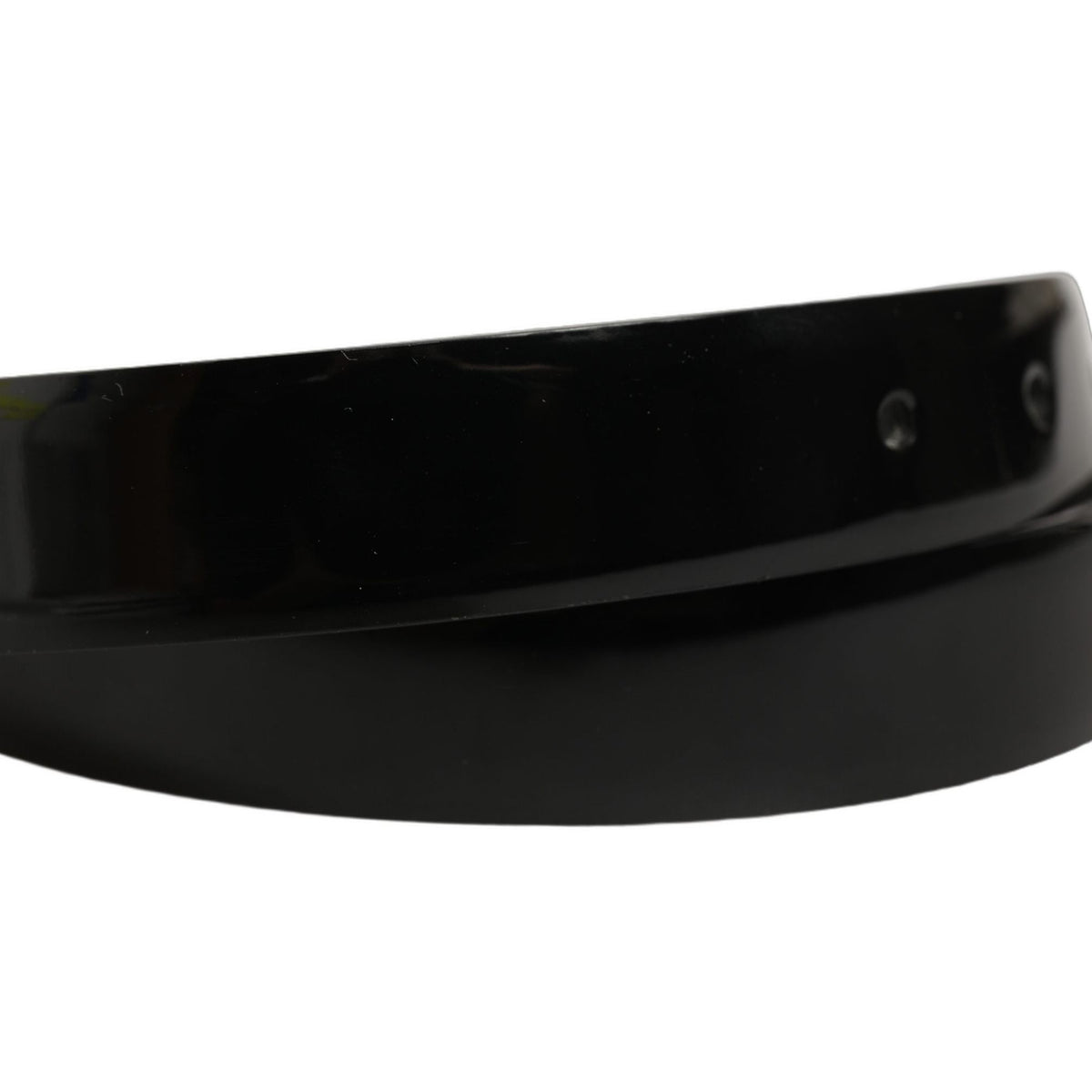 Dolce & Gabbana Black Classic Leather Gold Tone Buckle Belt