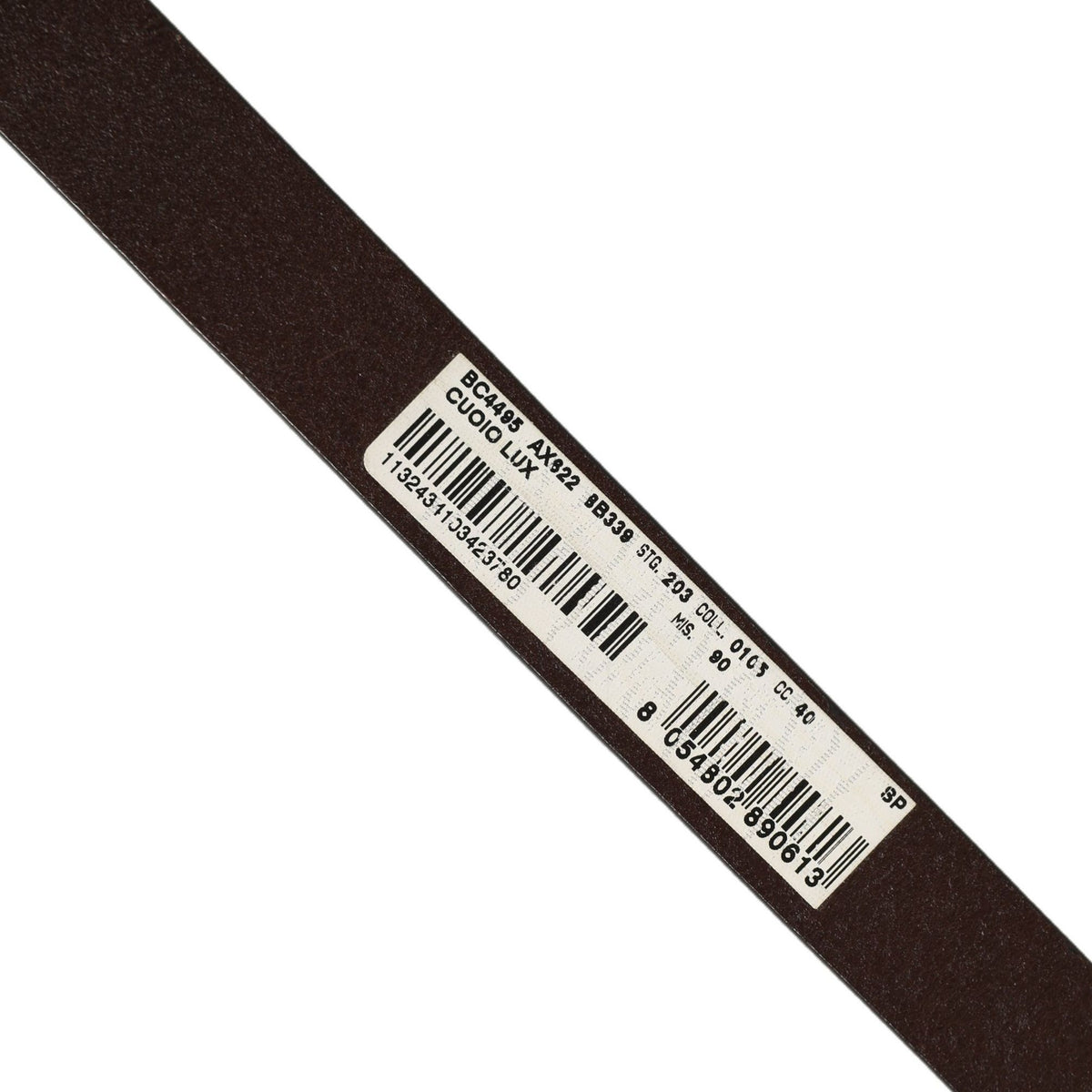 Dolce & Gabbana Brown Leather Double Wrap Metal Buckle Belt