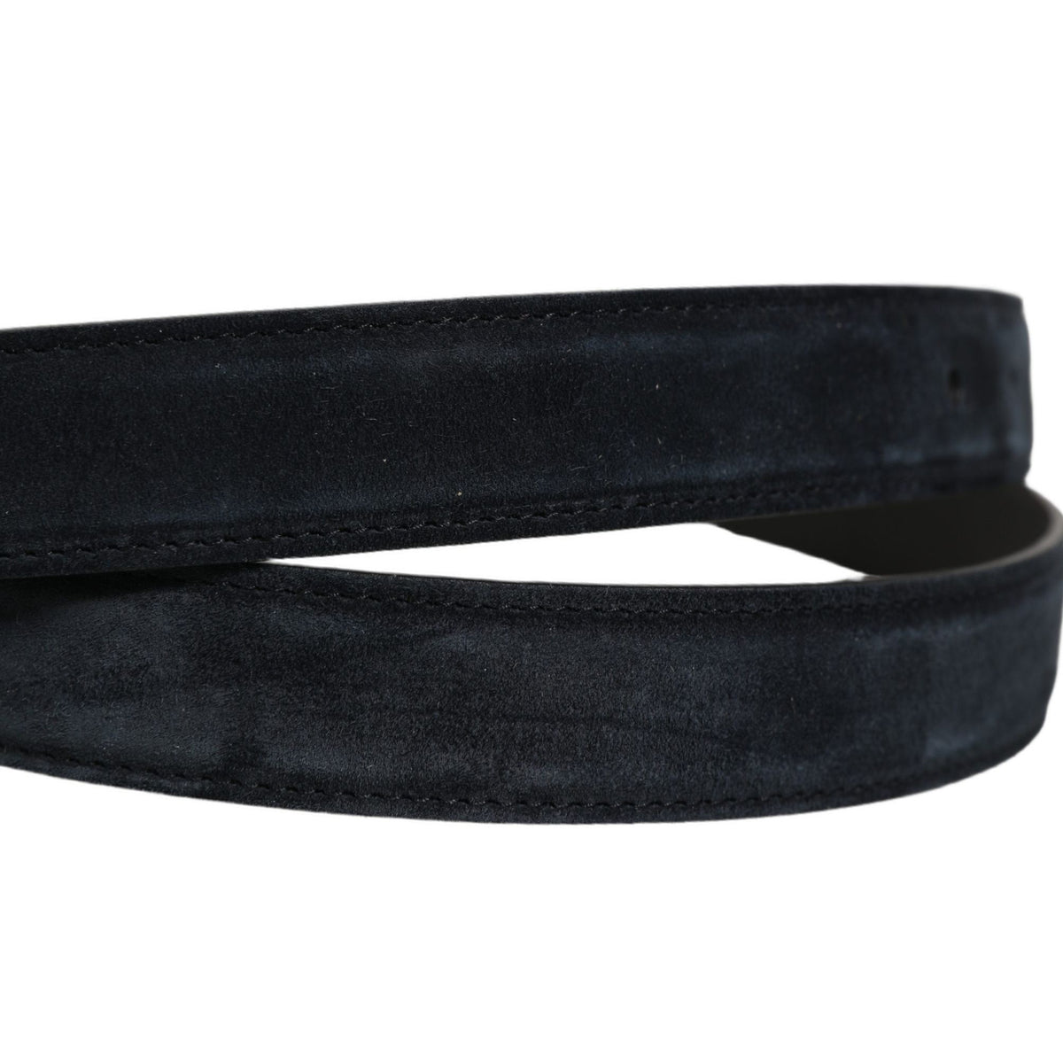 Dolce & Gabbana Men Black Leather Gold Tone Metal Buckle Belt