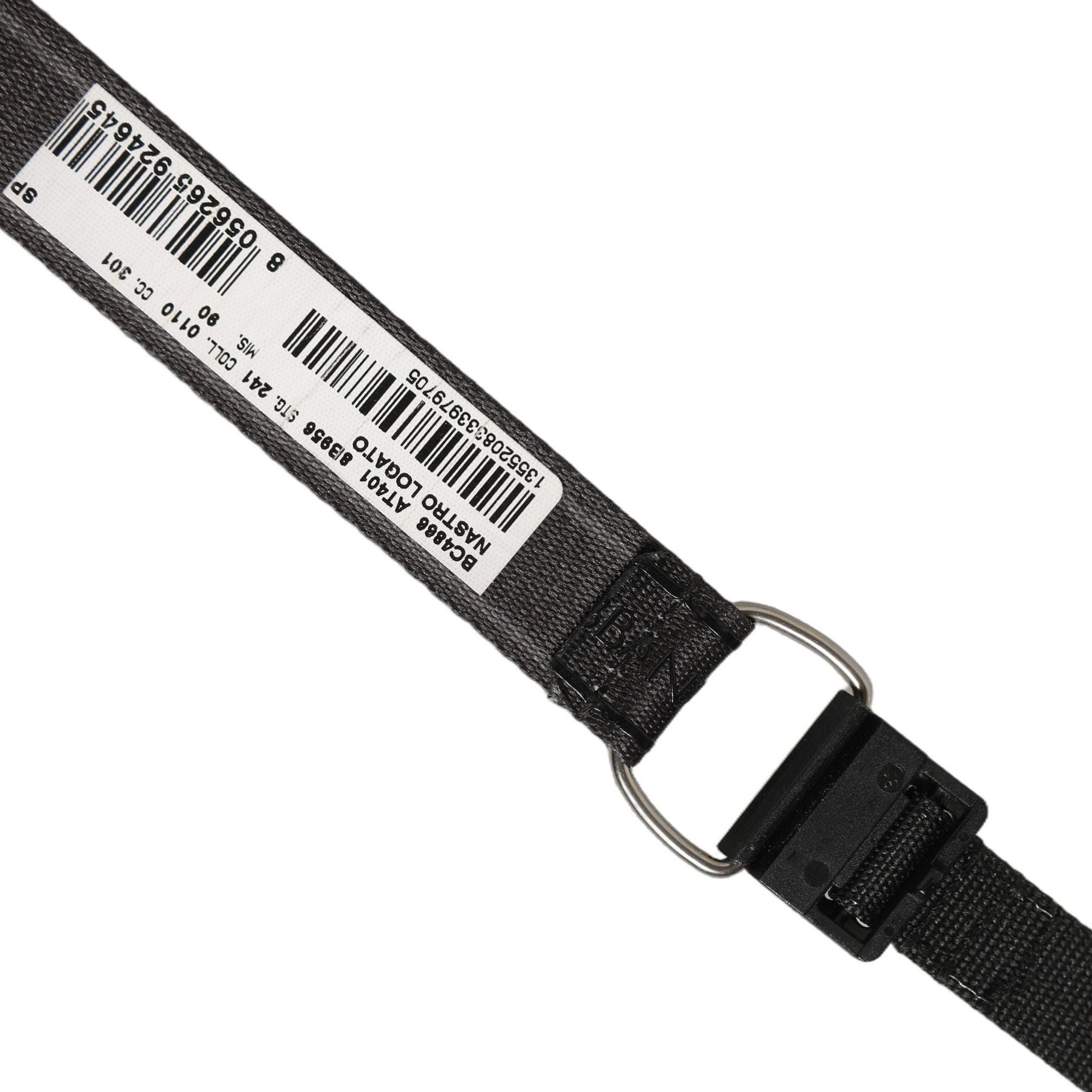 Dolce & Gabbana Men Black Nylon Webbing Plastic Buckle Belt