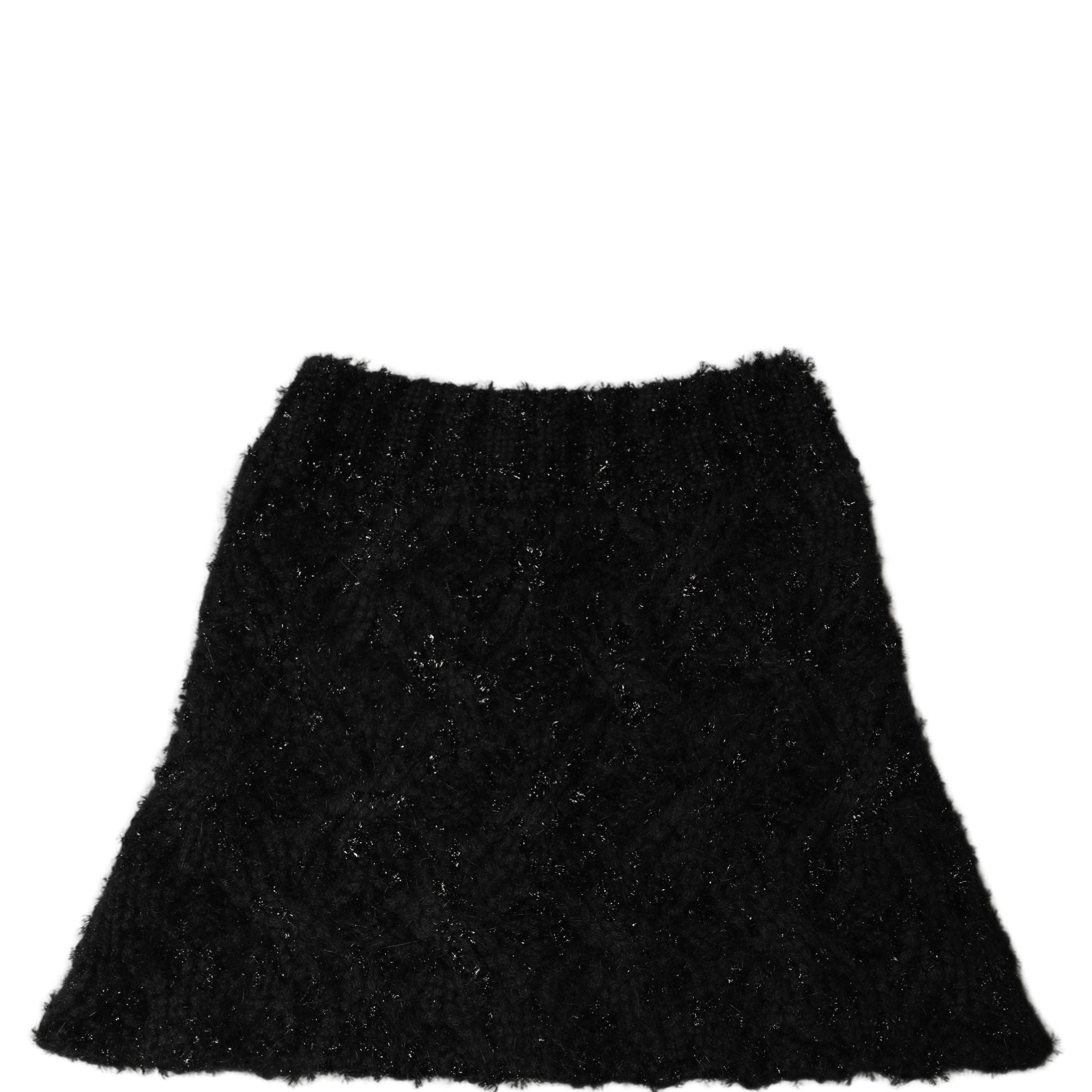 Dolce & Gabbana Men Black Cashmere Knitted Neck Warmer Scarf