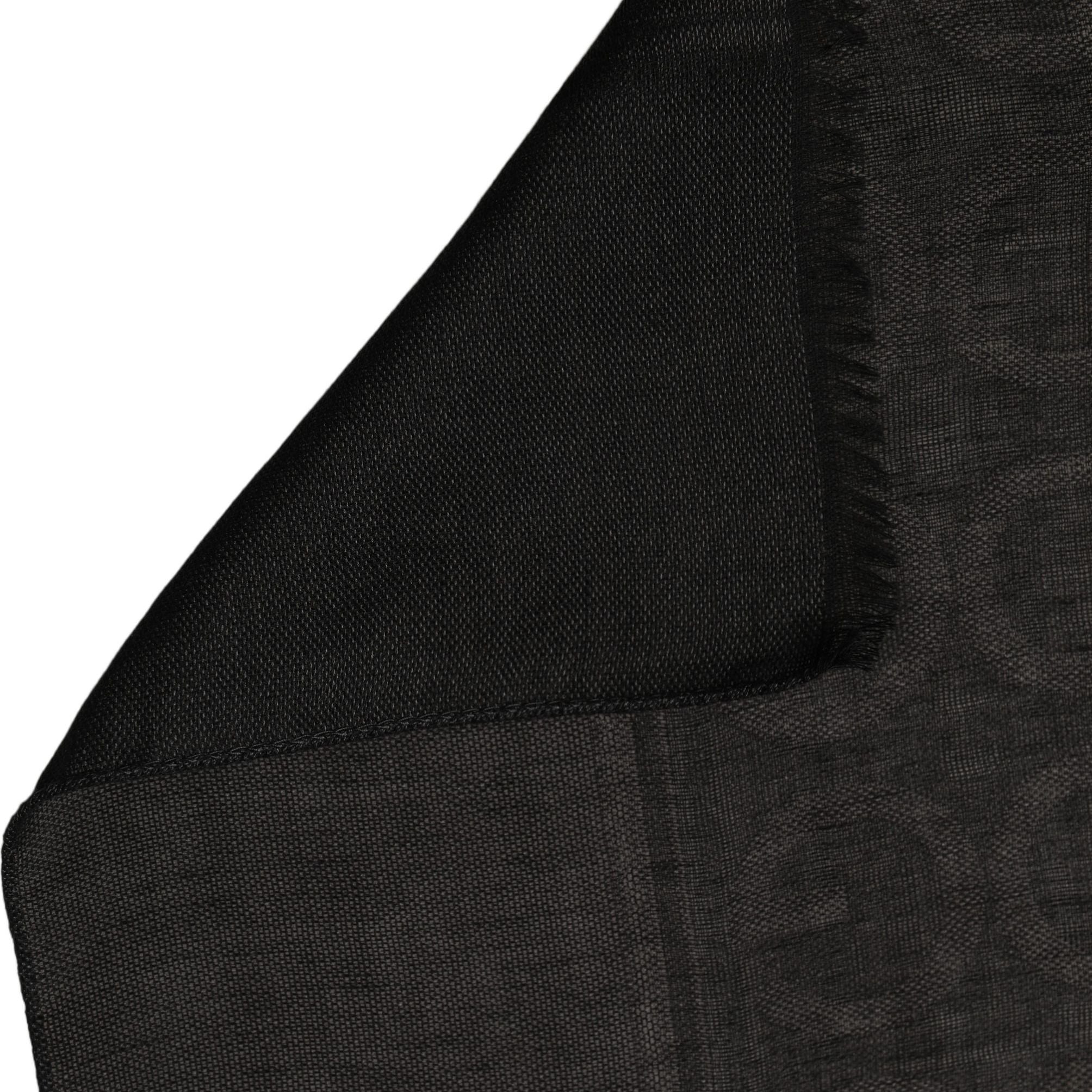 Dolce & Gabbana Black DG Logo Fringed Edge Lace Stole Scarf