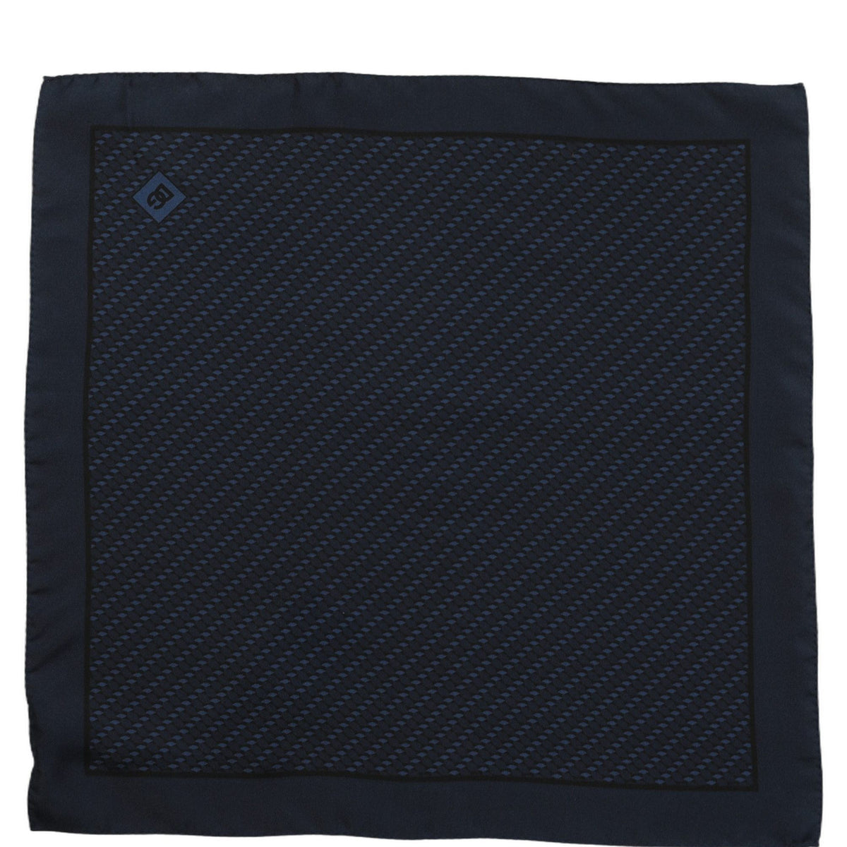 Dolce & Gabbana Dark Blue Silk Pocket Square Foulard Scarf
