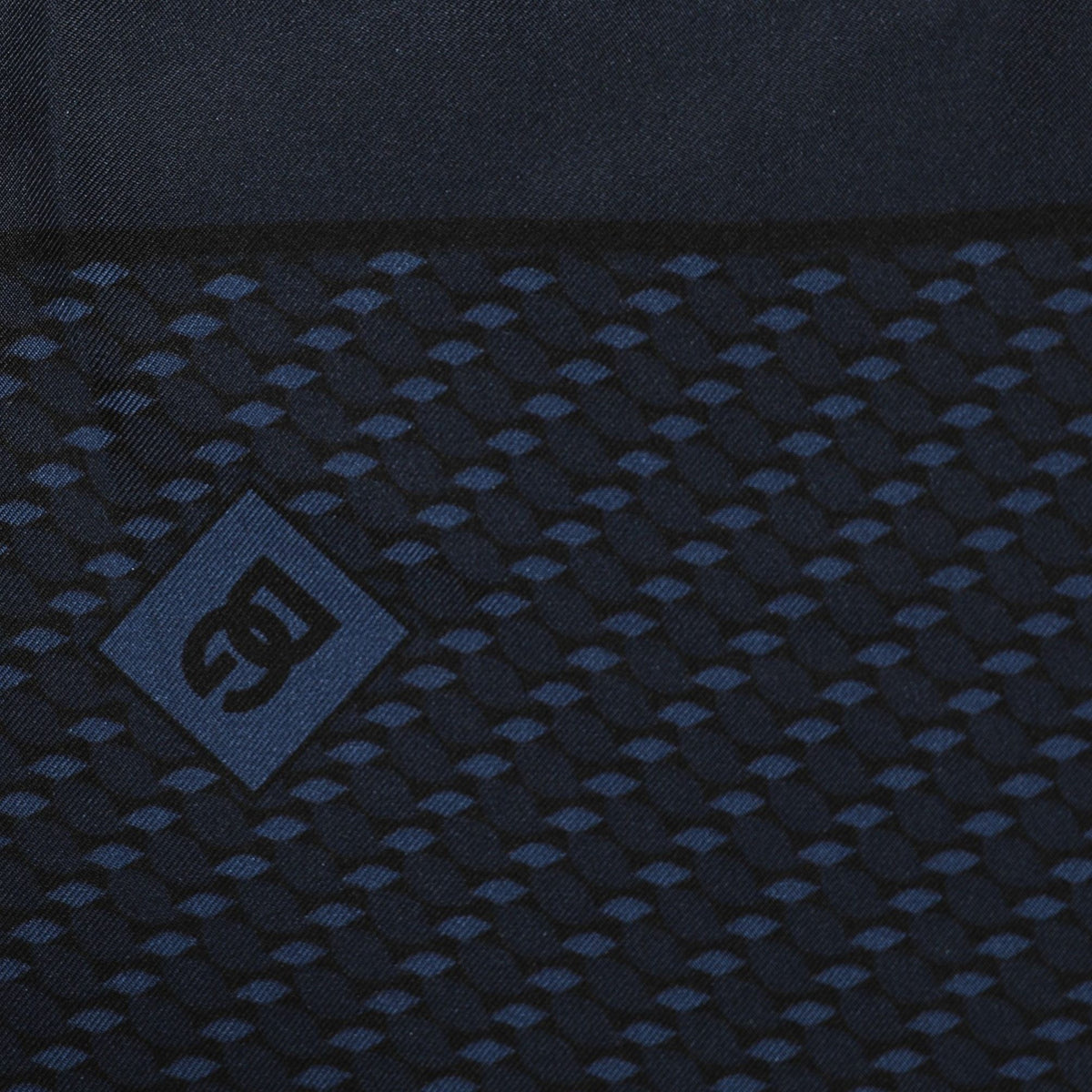 Dolce & Gabbana Dark Blue Silk Pocket Square Foulard Scarf