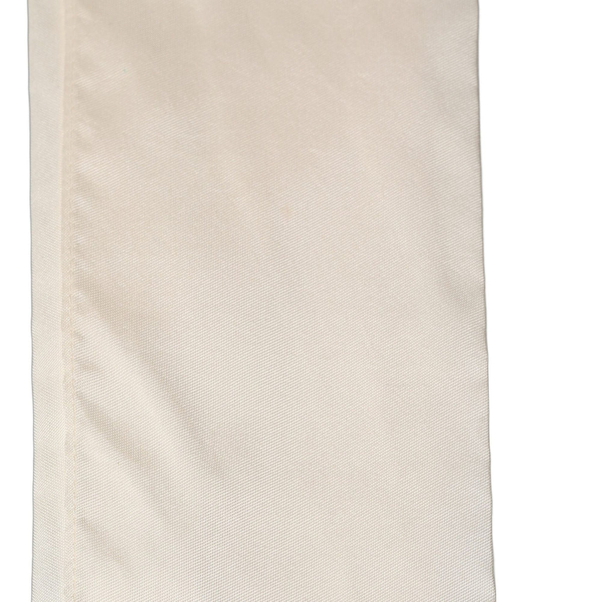 Dolce & Gabbana Men Cream Satin Silk Fringed Neck Shawl Scarf