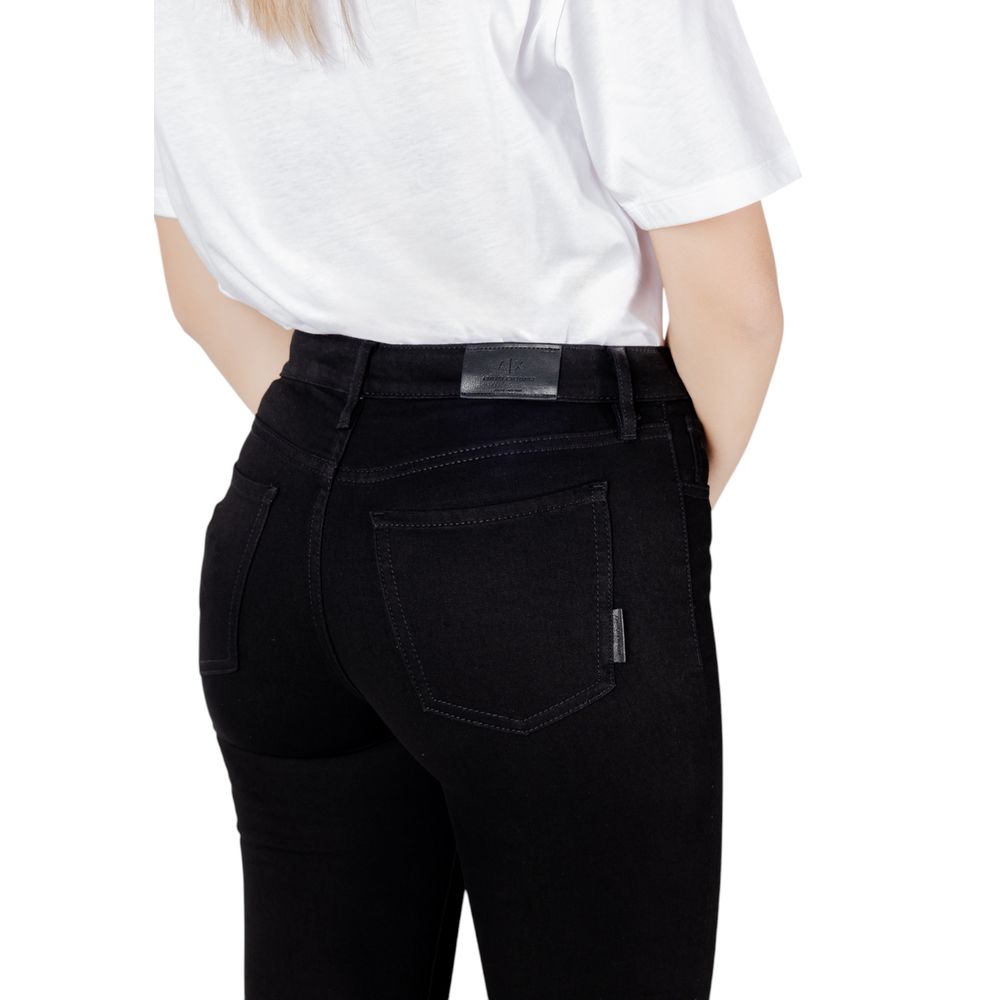 Armani Exchange Black Cotton Skinny Jeans