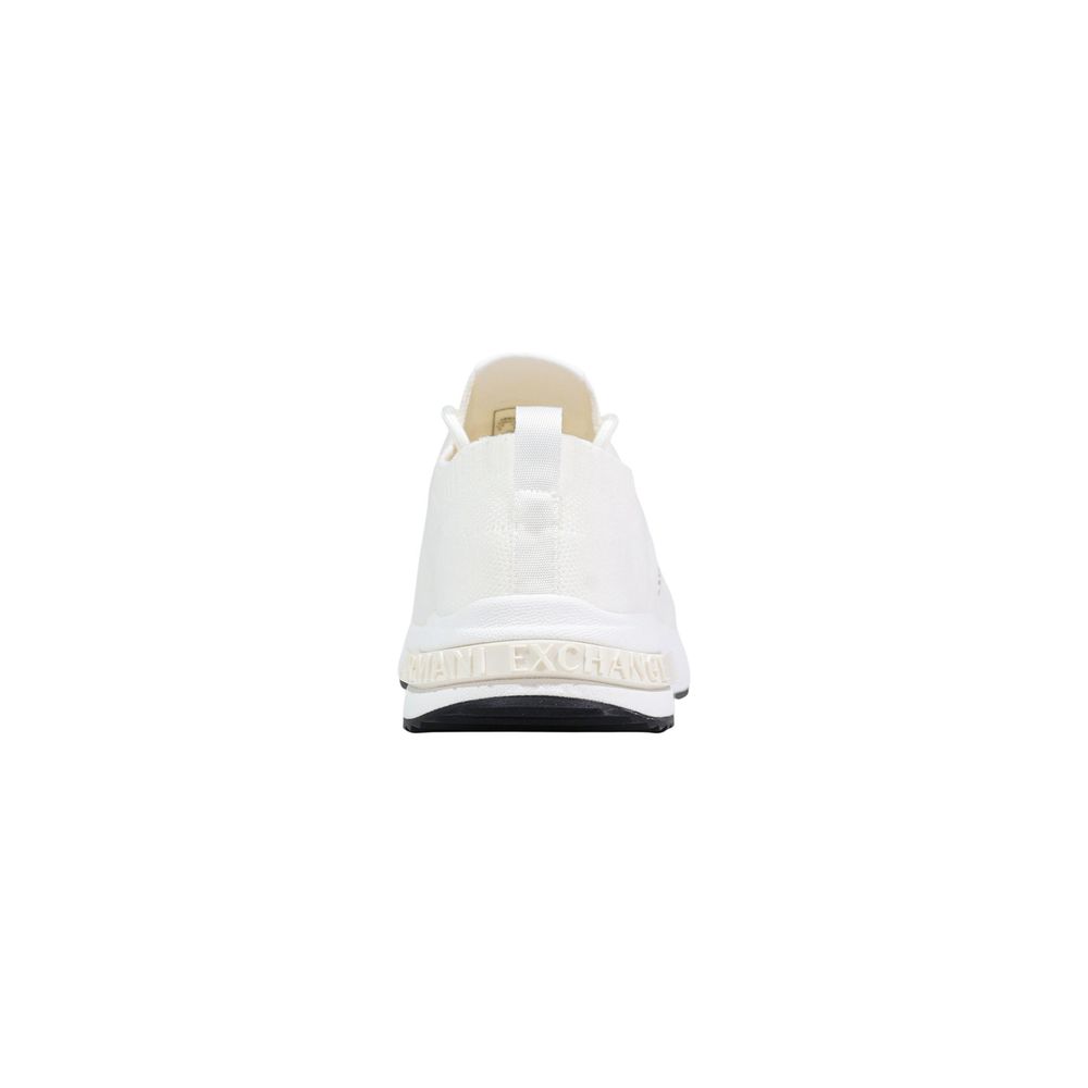 Armani Exchange White Polyester Athletic Sneakers