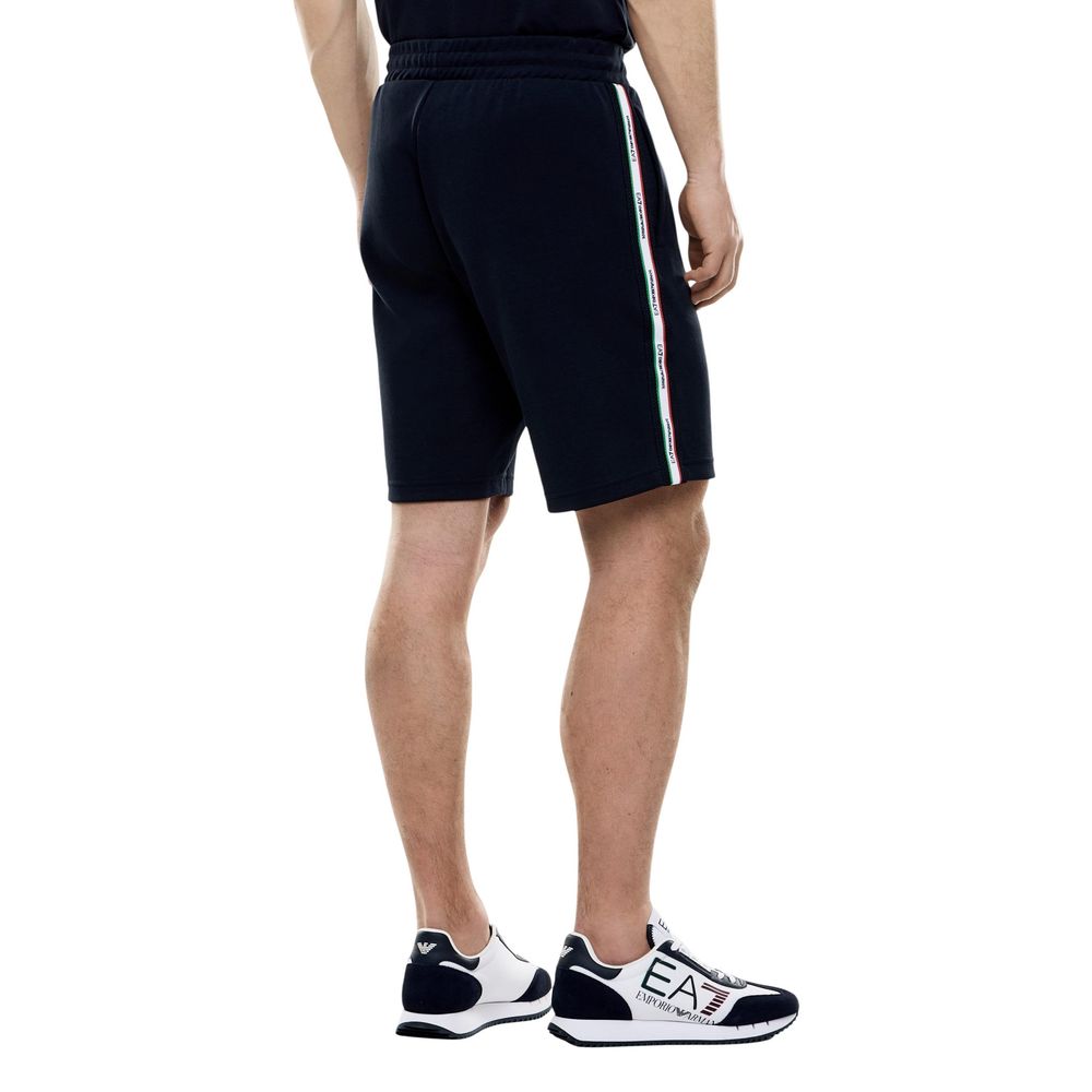 EA7 Emporio Armani Blue Cotton Knee Length