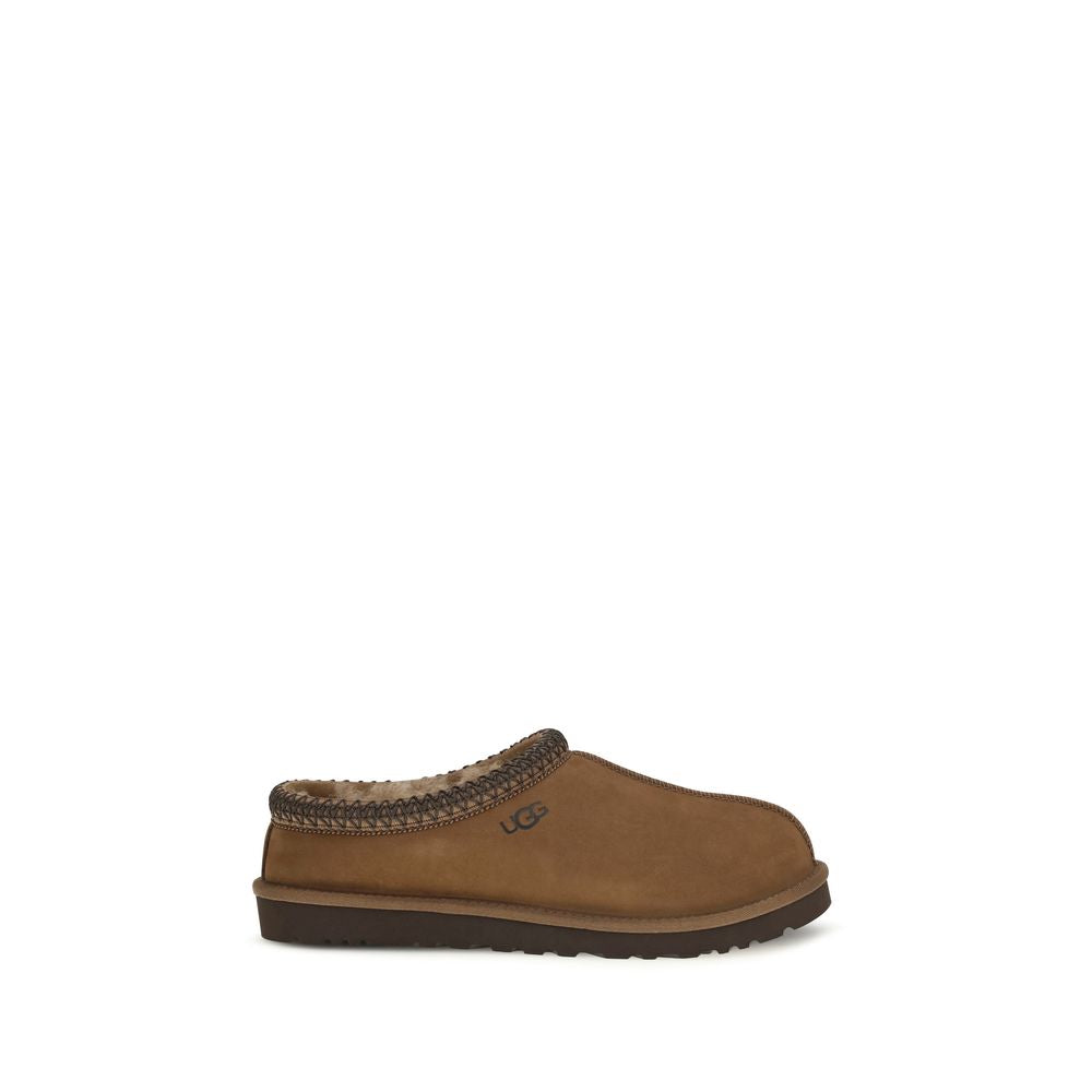 UGG Brown Nubuc Leather Clogs