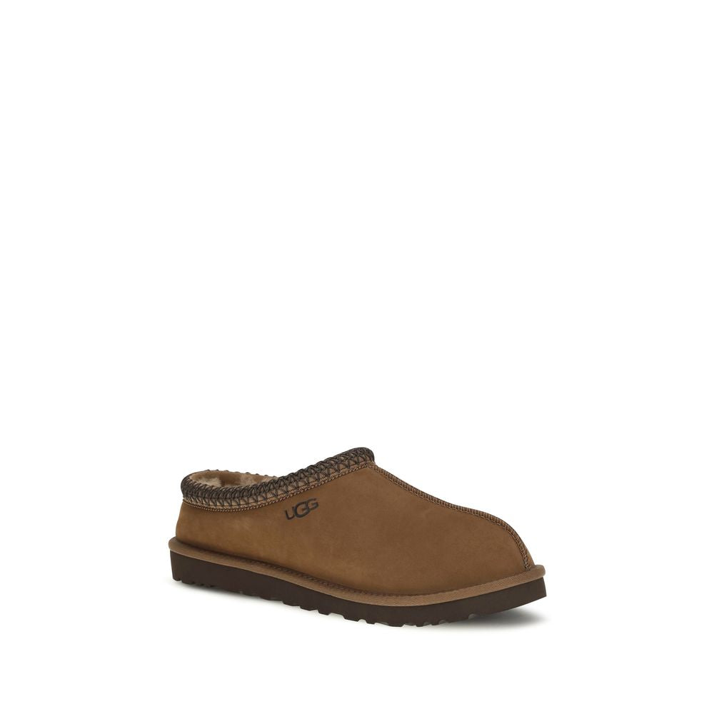 UGG Brown Nubuc Leather Clogs