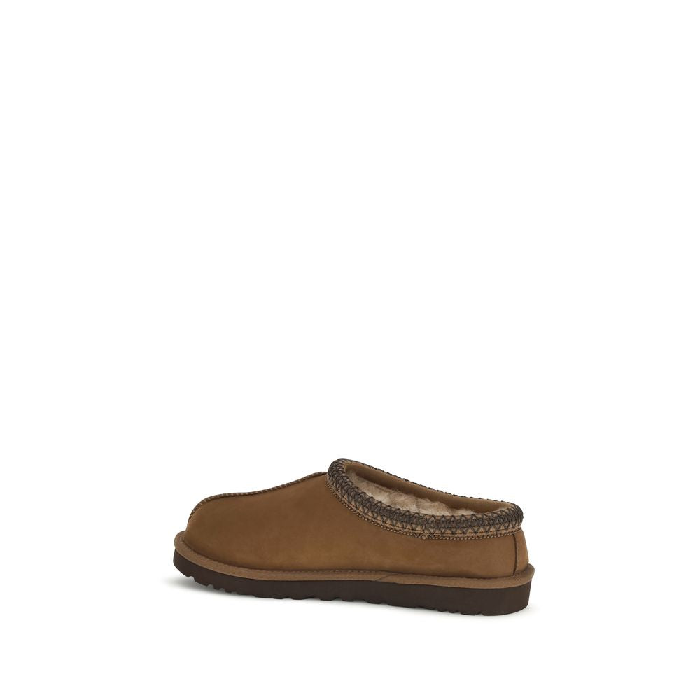 UGG Brown Nubuc Leather Clogs