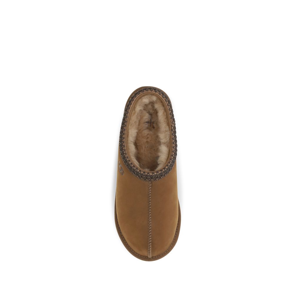 UGG Brown Nubuc Leather Clogs