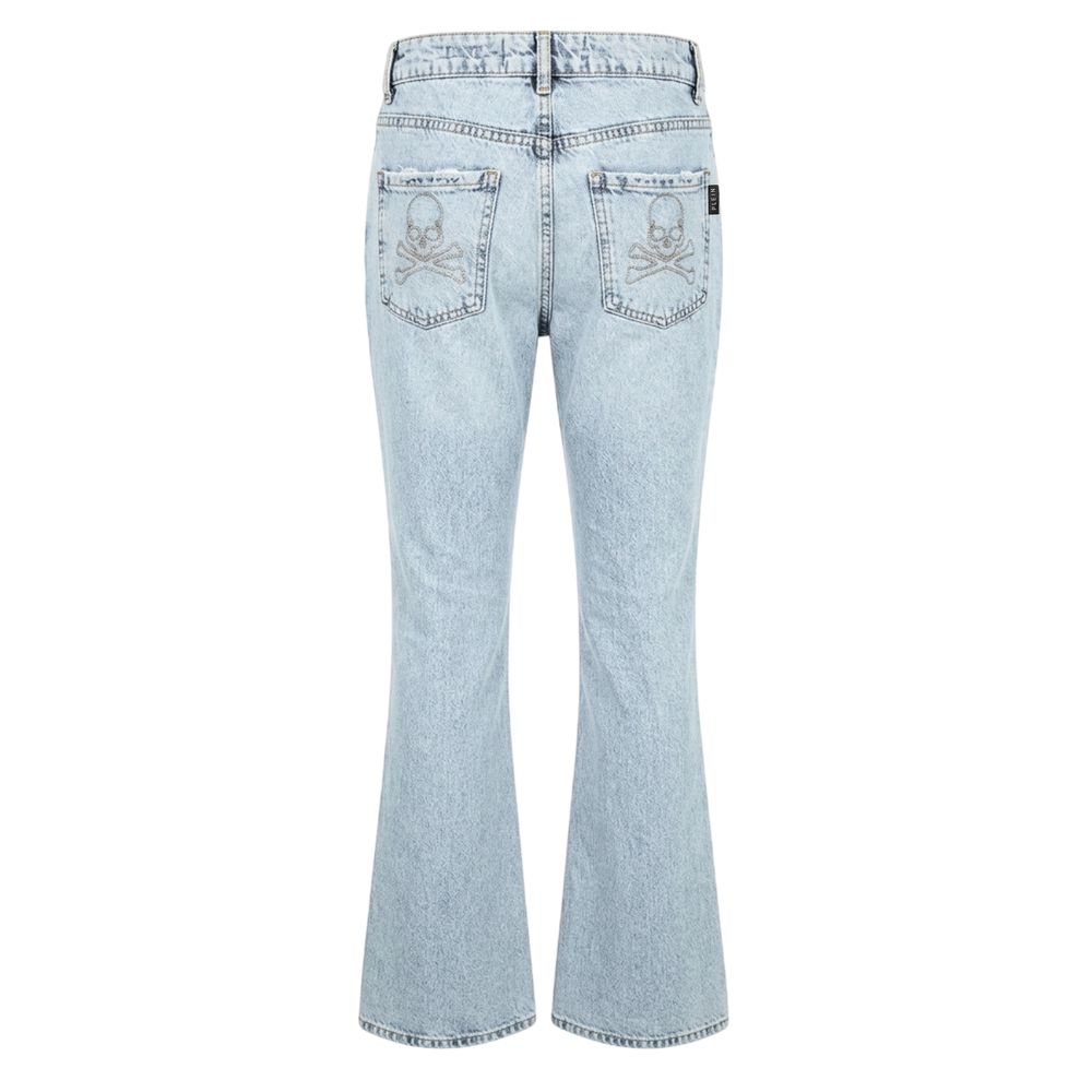 Philipp Plein Blue Cotton Women's Jeans