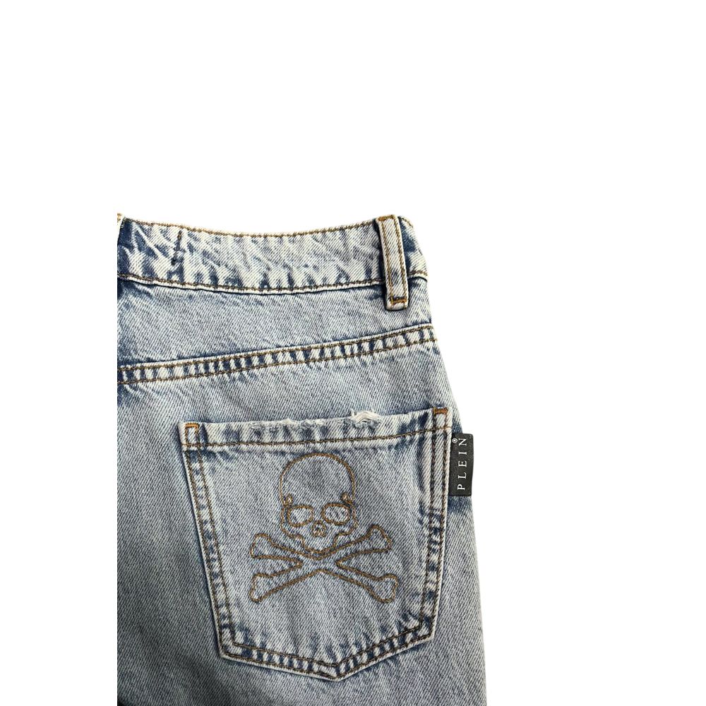 Philipp Plein Blue Cotton Women's Jeans