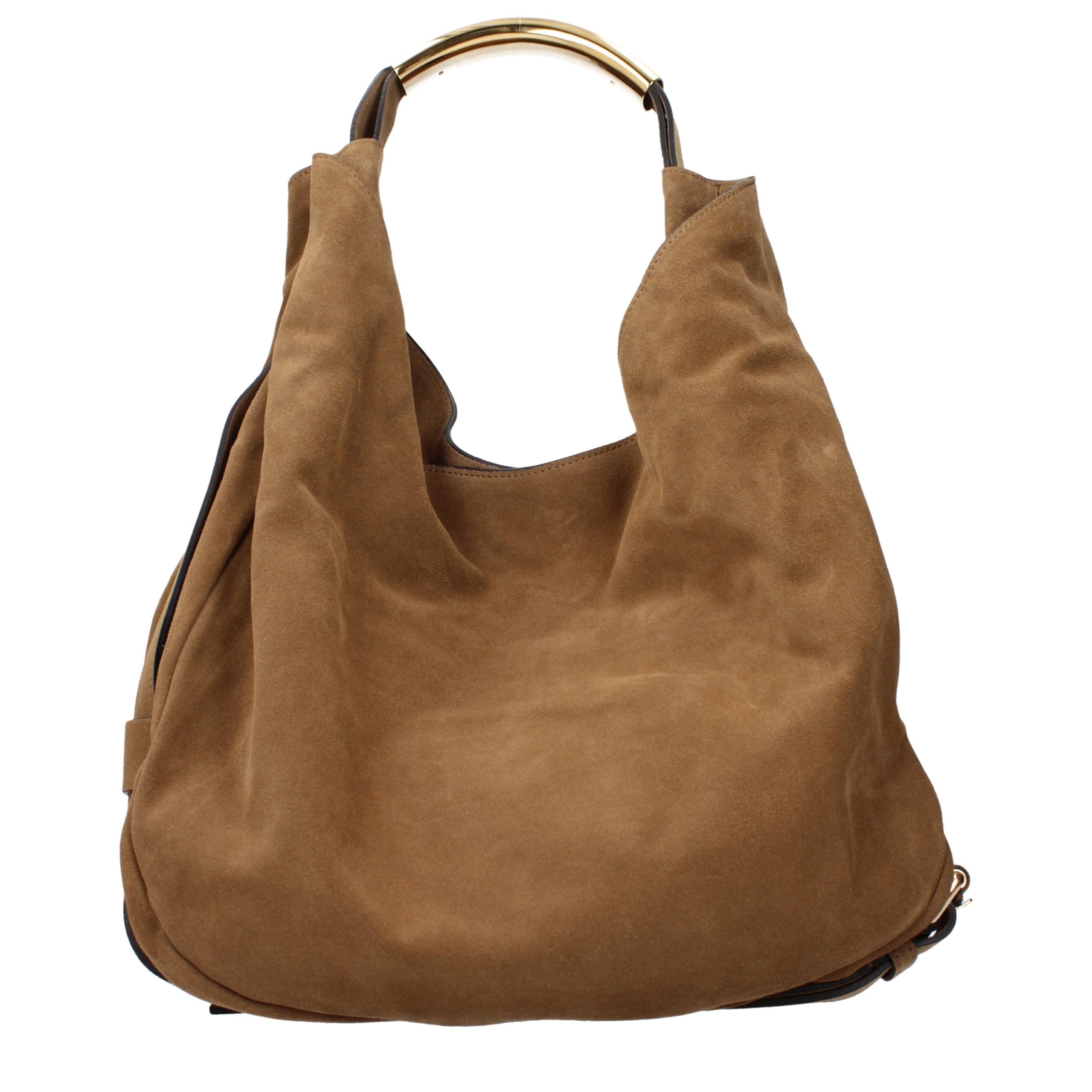 Moschino Brown Leather Shoulder Bag