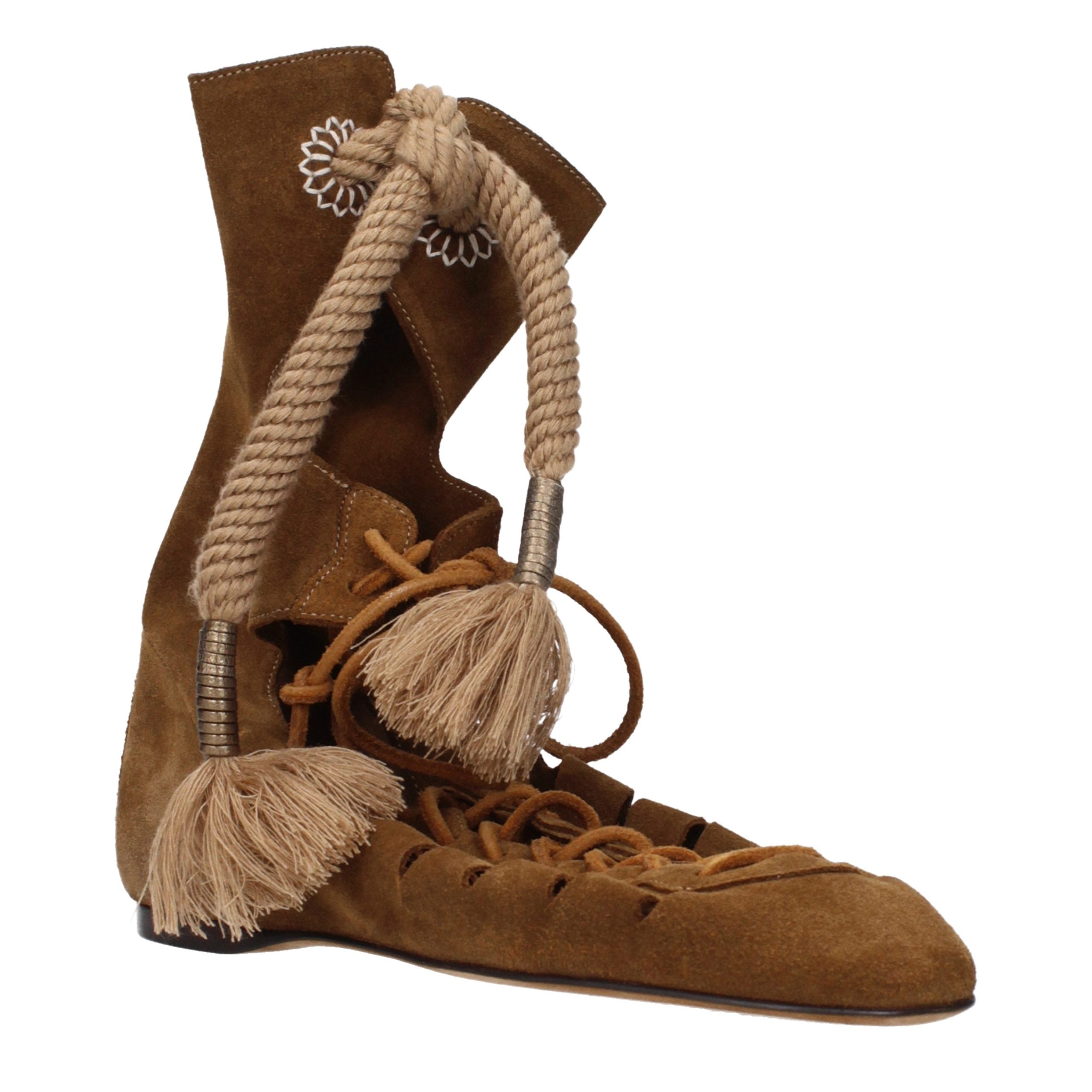 Isabel Marant Brown Leather Ankle Boots