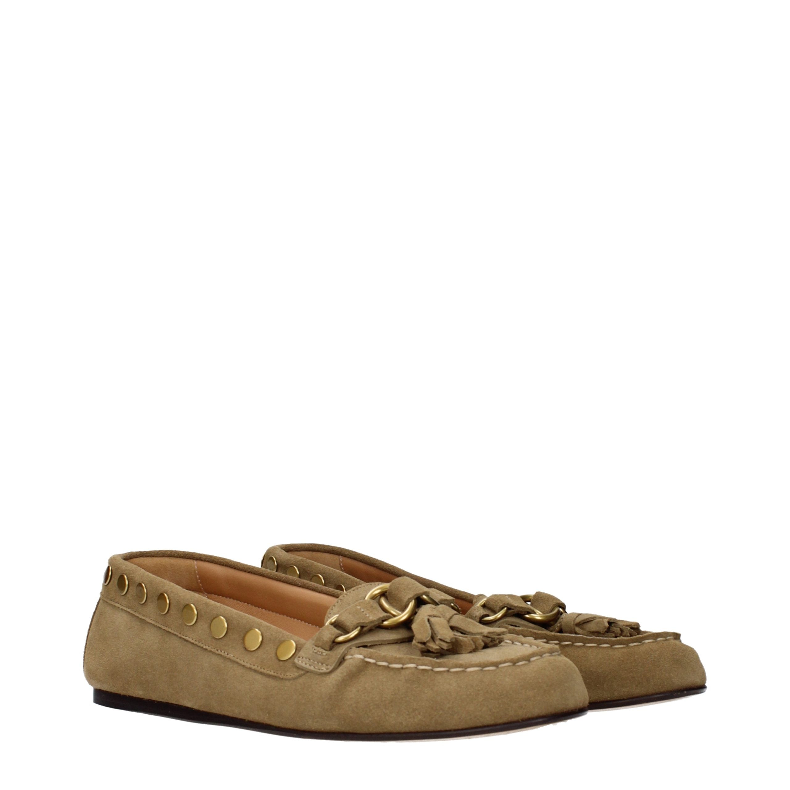 Isabel Marant Brown Leather Slip-On Loafers